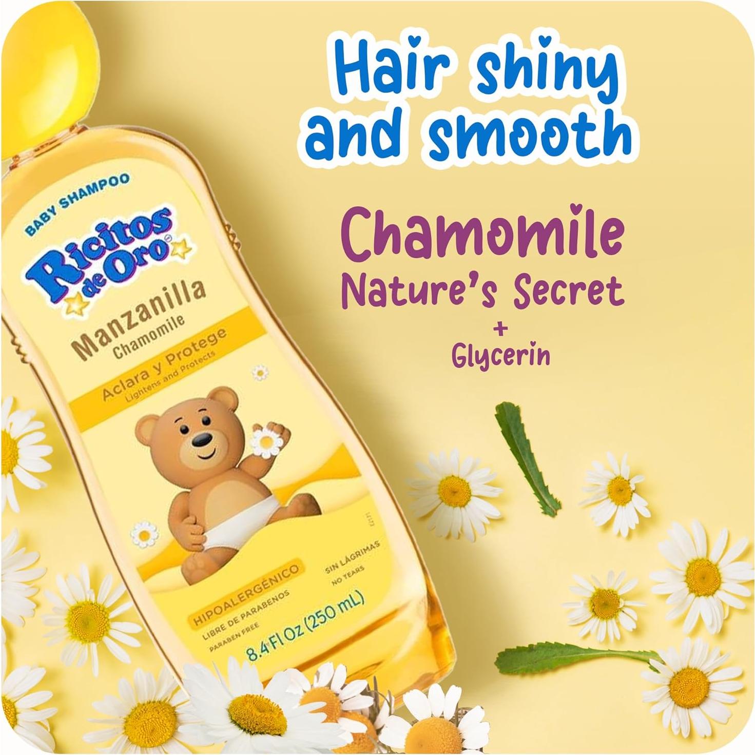 Champú para Bebés Ricitos de Oro Manzanilla 248 ml 3-Pack