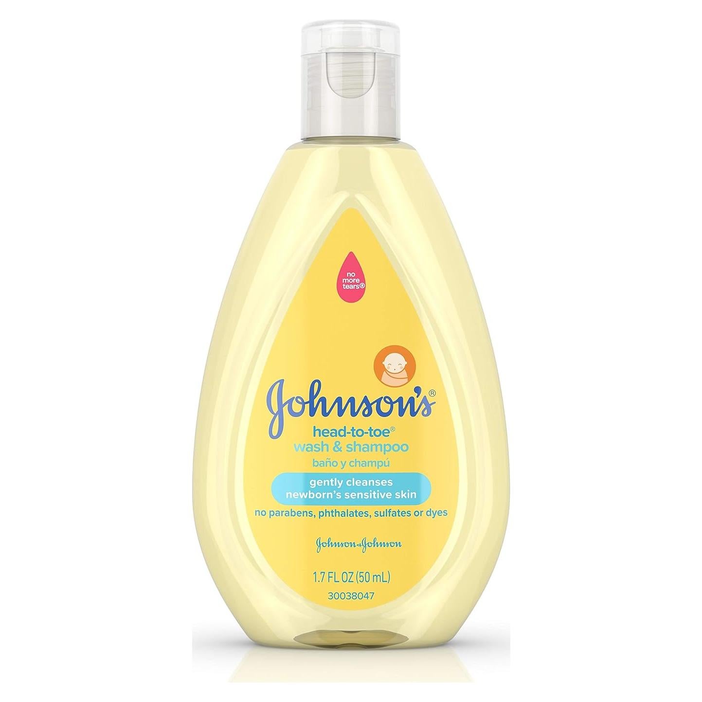 Jabón y Champú Suave para Bebés Johnson's 50 ml