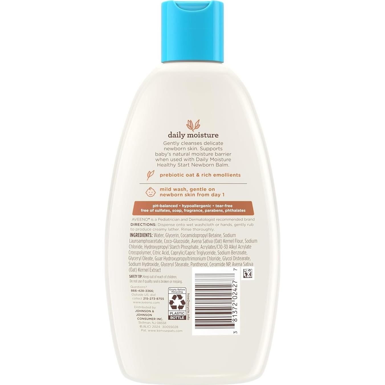 Aveeno Bebé Jabón Corporal Hipoalergénico 236.6 ml