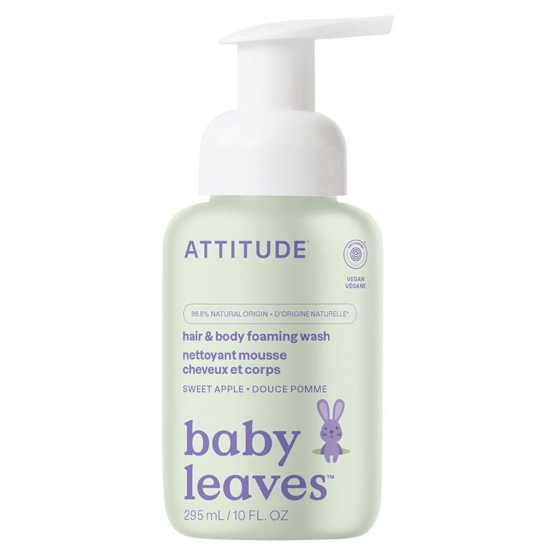 Jabón Espumoso 2-en-1 ATTITUDE para Bebés Manzana Dulce 300ml
