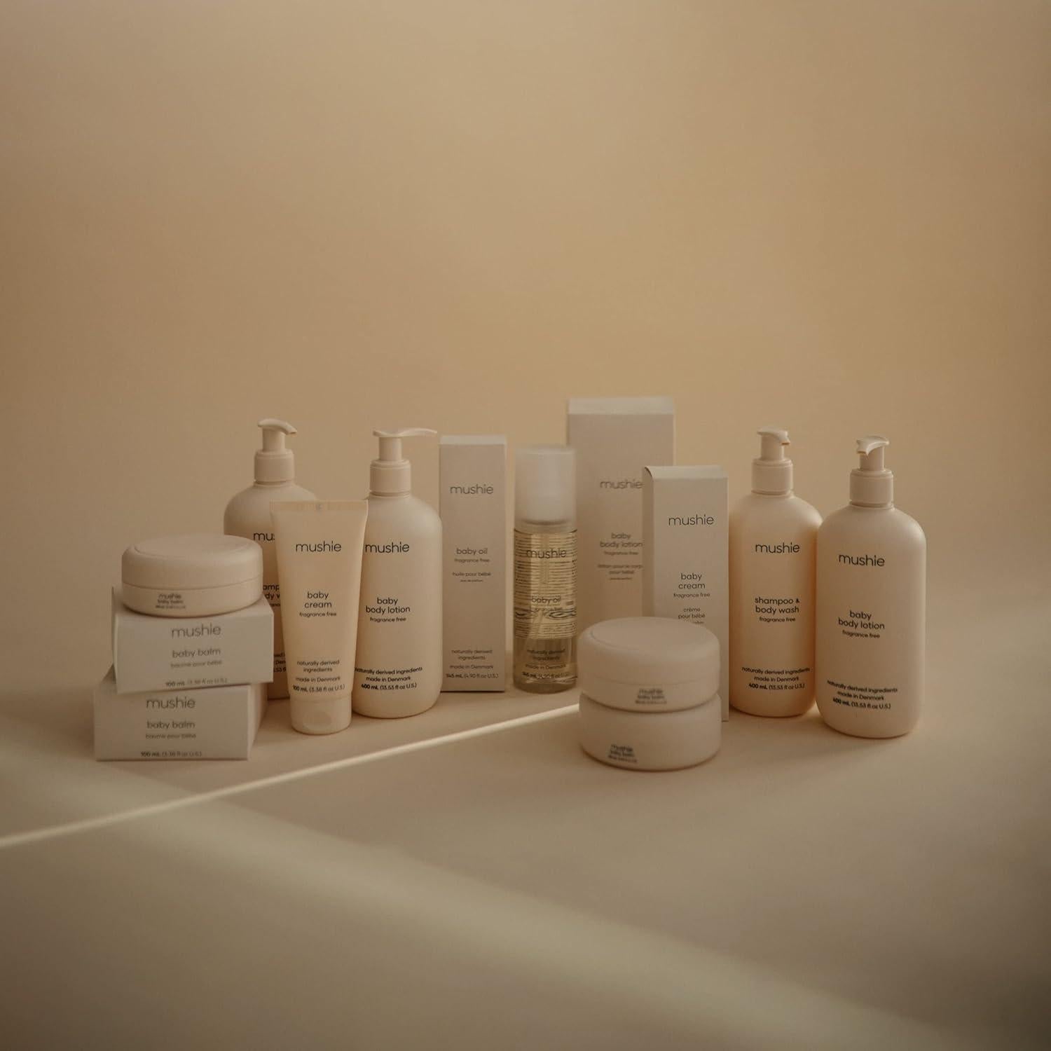 Champú y Gel de Baño Mushie 400 mL Orgánico Sin Fragancia