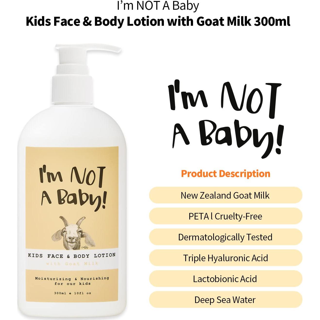 Loción para cara y cuerpo niños No soy un bebé 295 ml