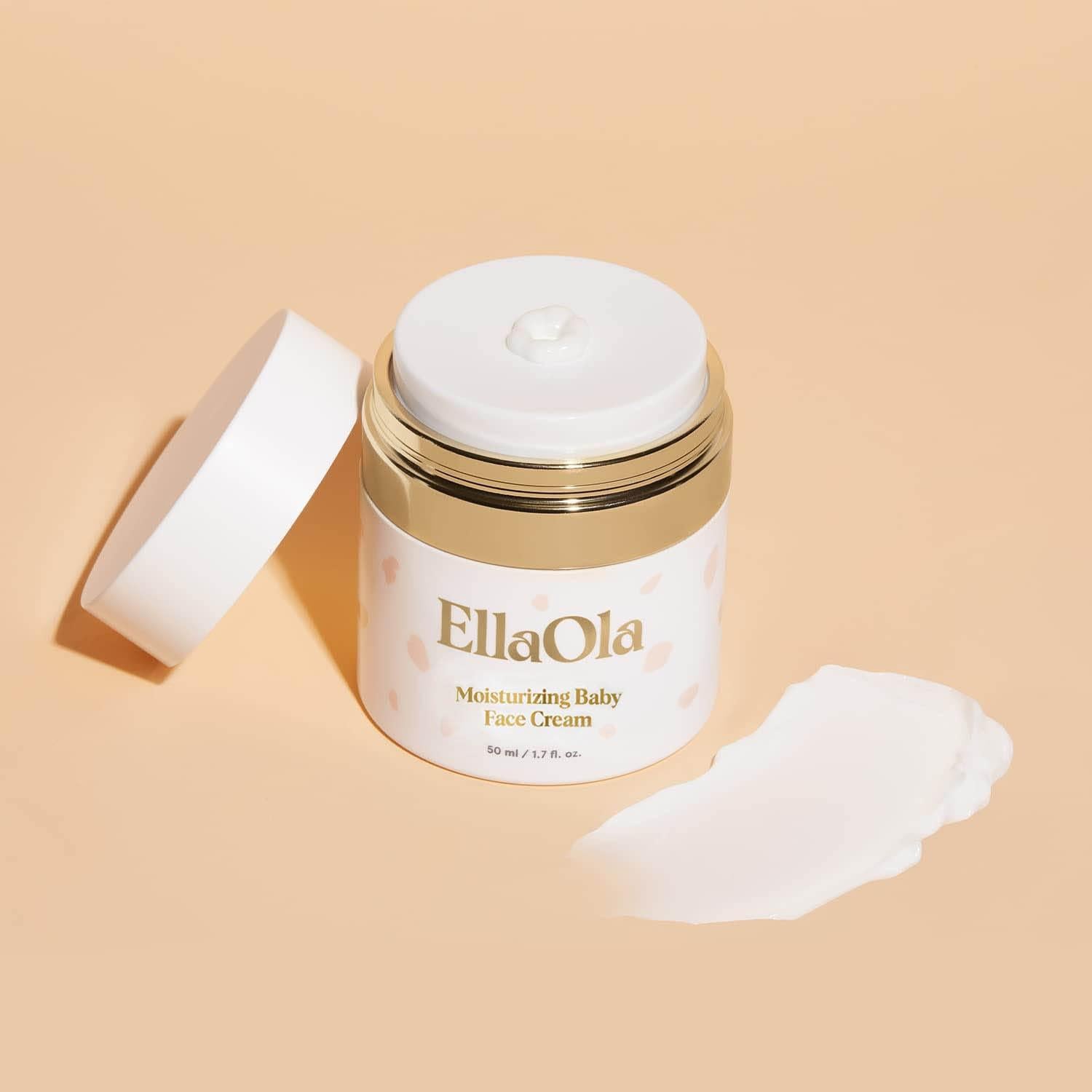 Crema Facial Hidratante para Bebés EllaOla 50 ml - 96 Horas Piel Seca