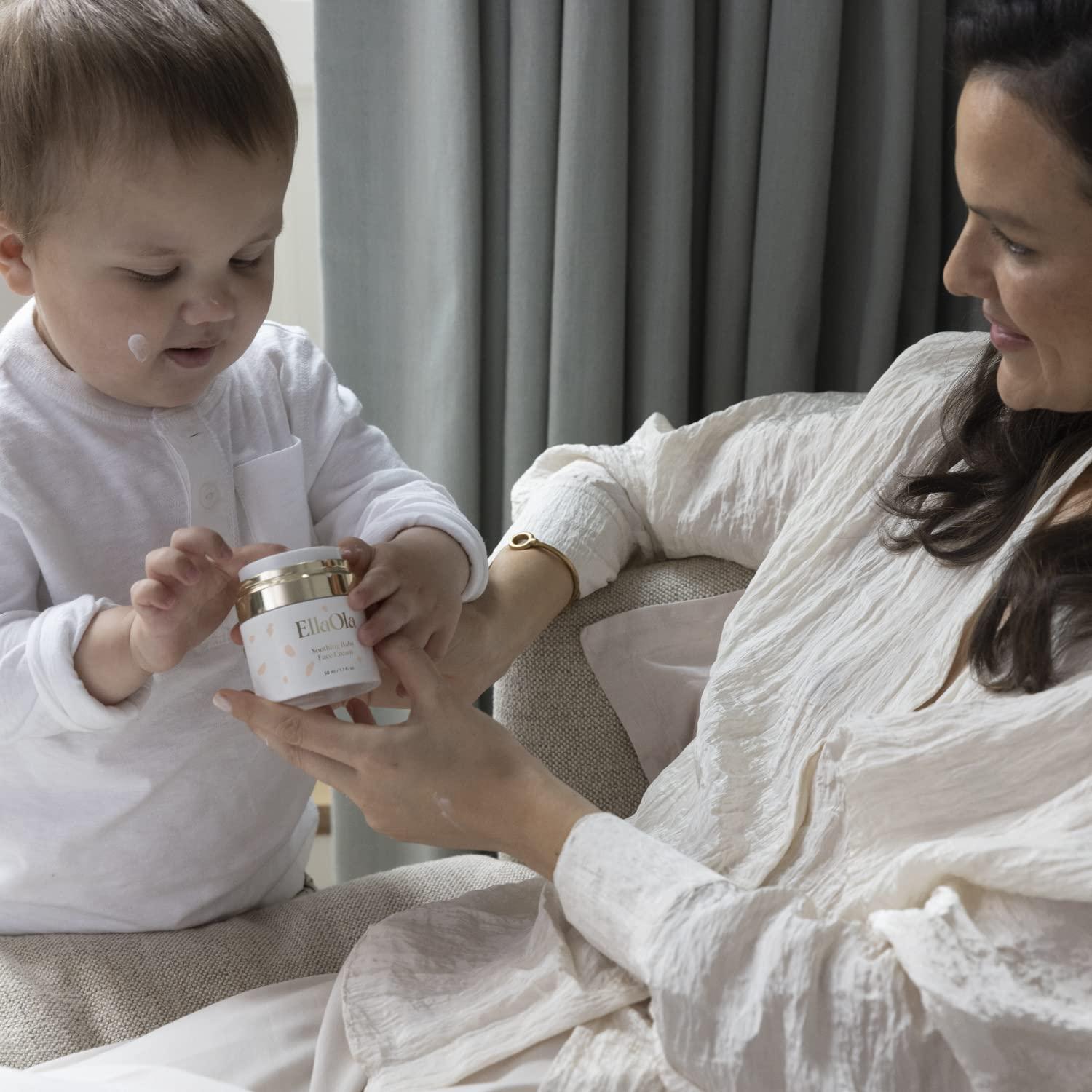 Crema Facial Hidratante para Bebés EllaOla 50 ml - 96 Horas Piel Seca