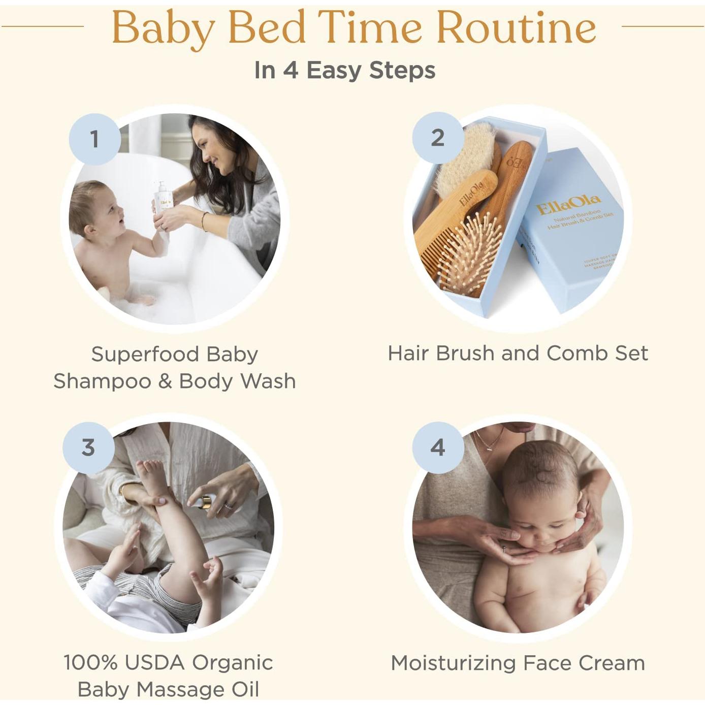 Crema Facial Hidratante para Bebés EllaOla 50 ml - 96 Horas Piel Seca