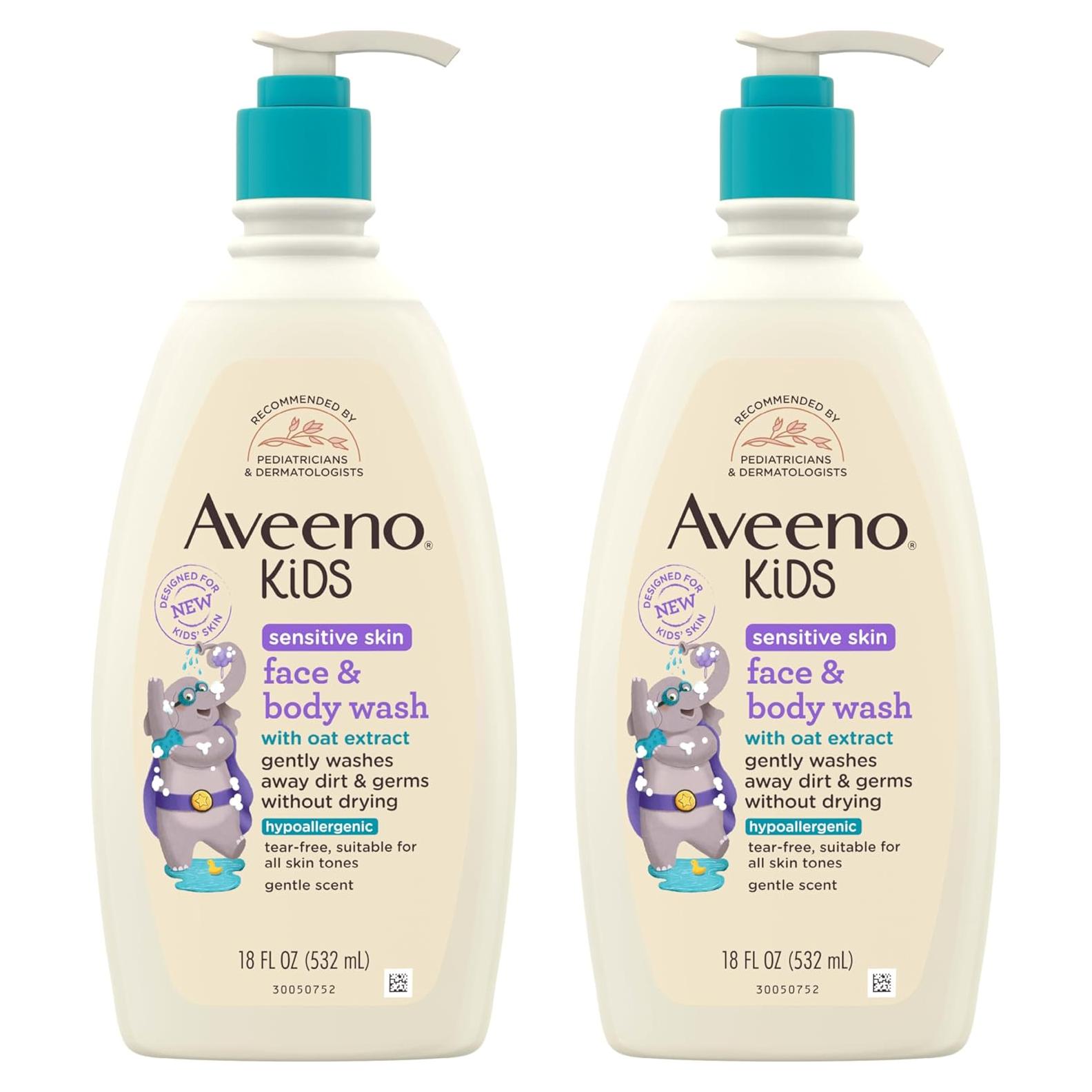 Aveeno Niños Jabón Facial y Corporal 532 ml - Piel Sensible