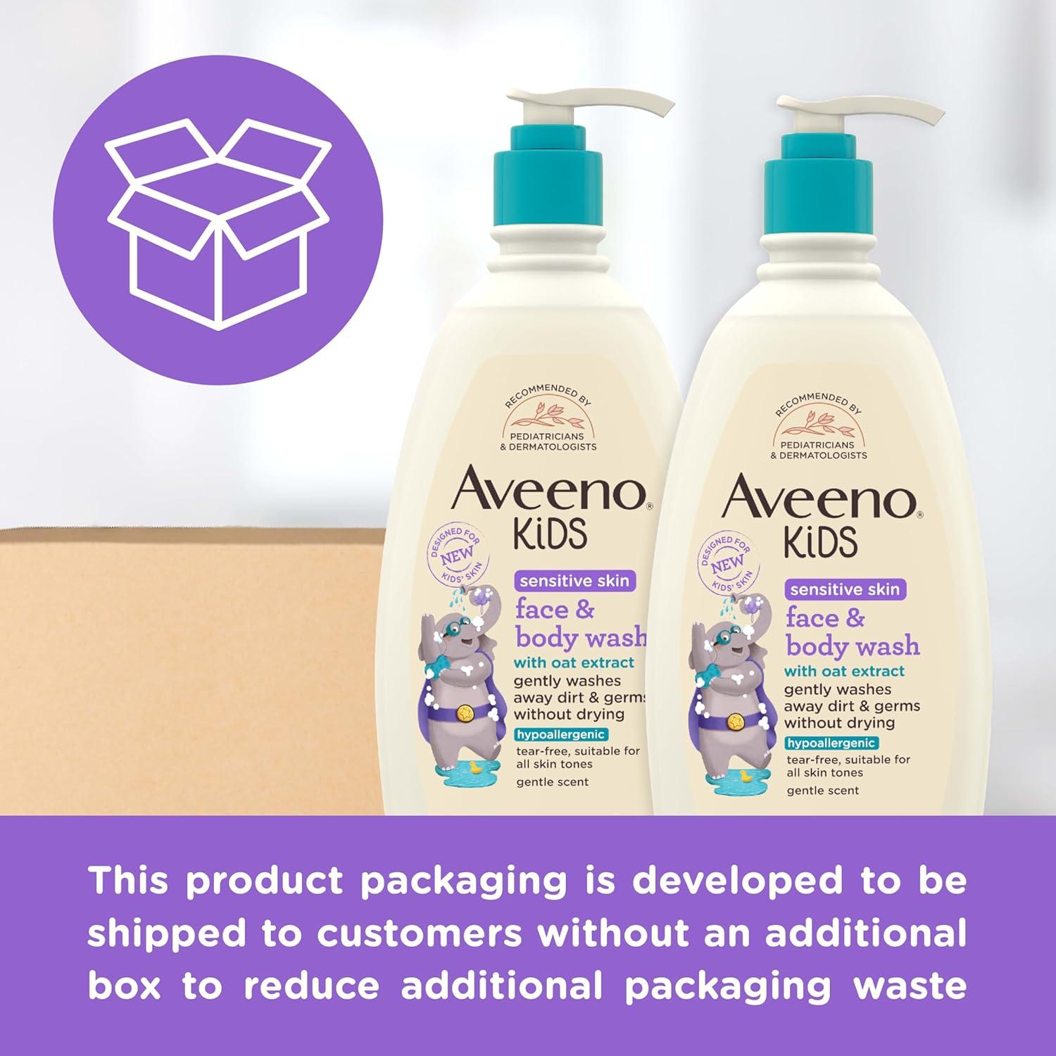 Aveeno Niños Jabón Facial y Corporal 532 ml - Piel Sensible