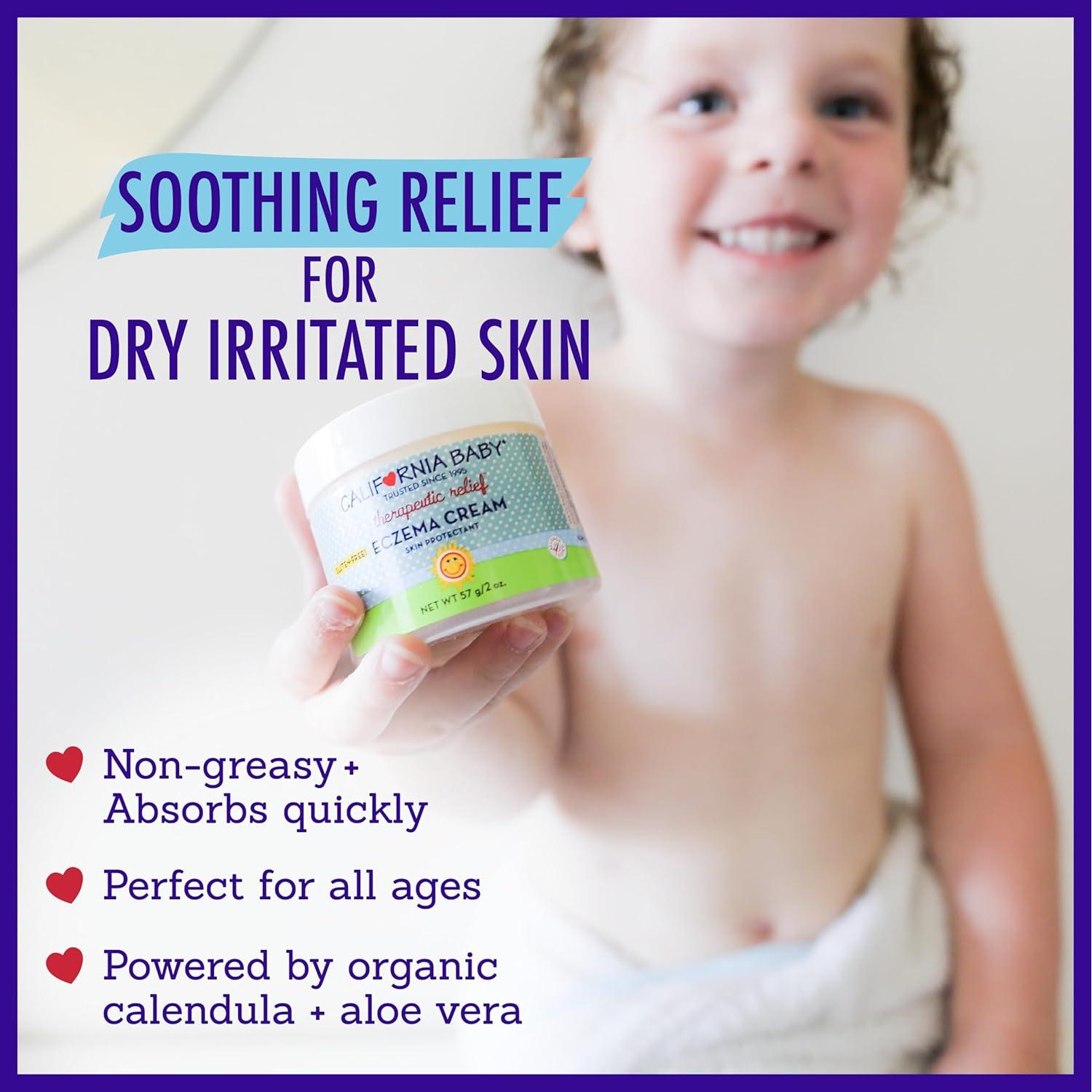 Crema para Eczema California Baby 57 g | Sin Esteroides | Avena Coloidal + Aloe Vera