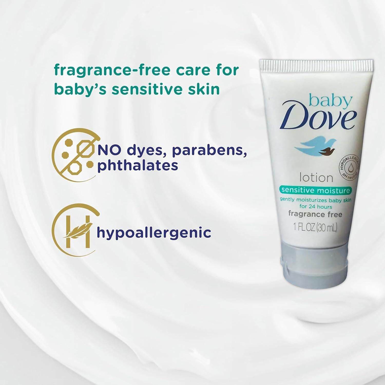 Loción Hidratante Baby Dove Sensitive Moisture 6 Pk 30ml