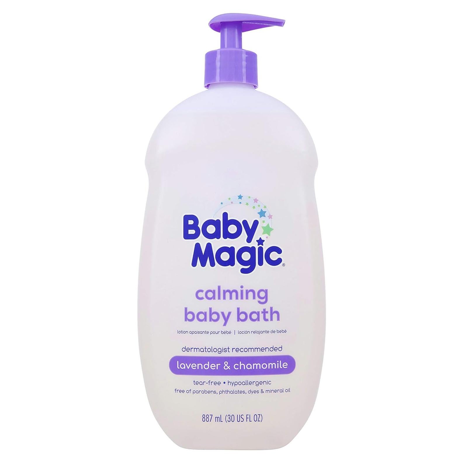 Baño Calmante para Bebés Baby Magic 887 ml con Lavanda y Manzanilla
