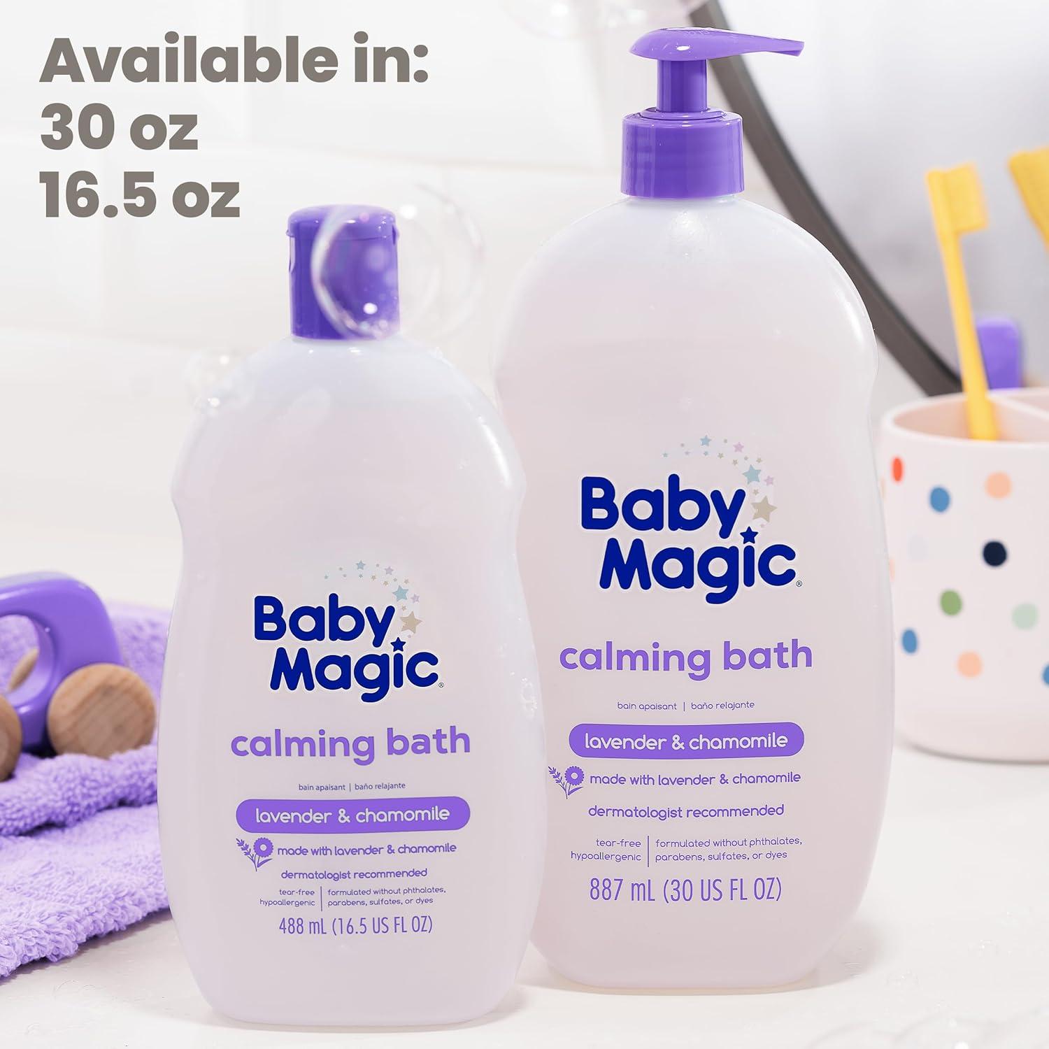 Baño Calmante para Bebés Baby Magic 887 ml con Lavanda y Manzanilla