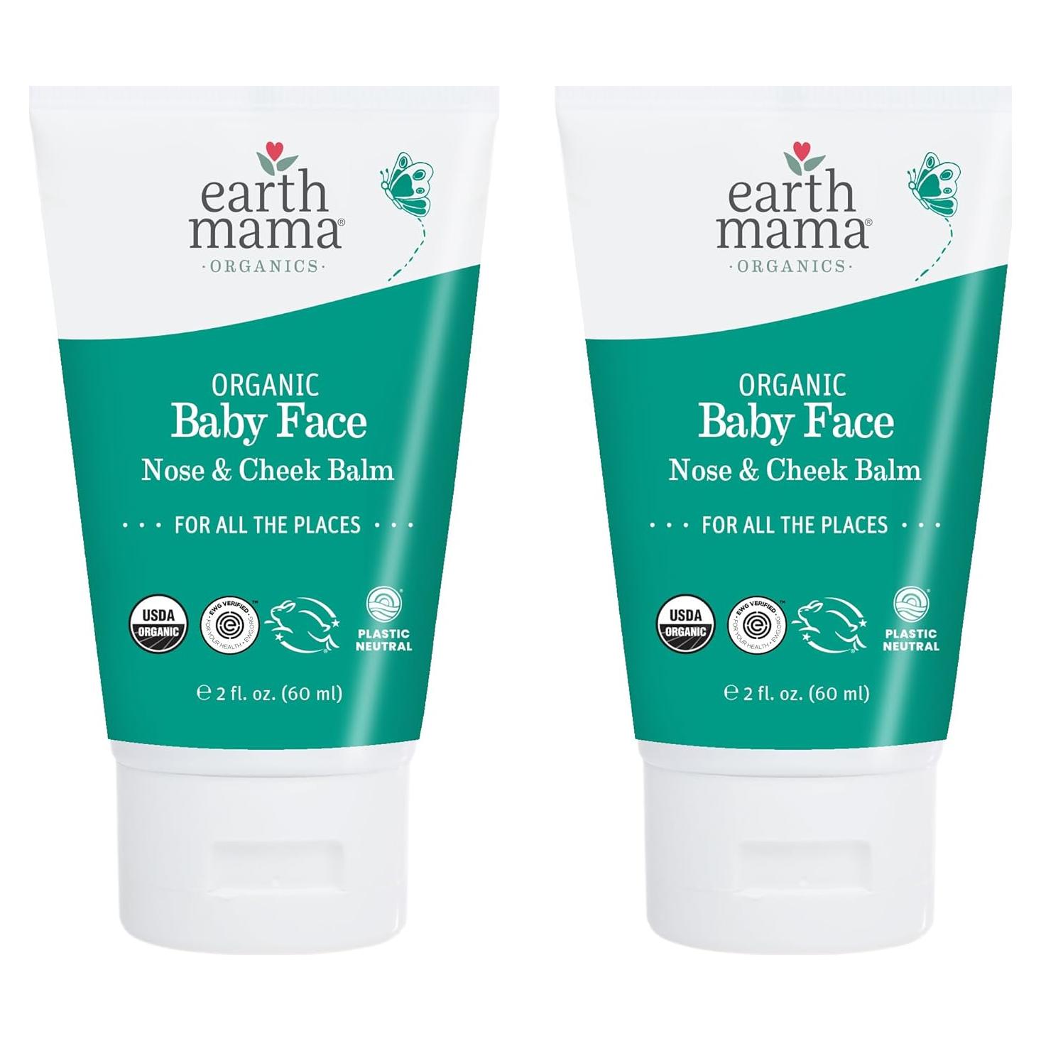 Bálsamo Orgánico para la Cara y Mejillas Earth Mama 59.15 ml 2-Pack