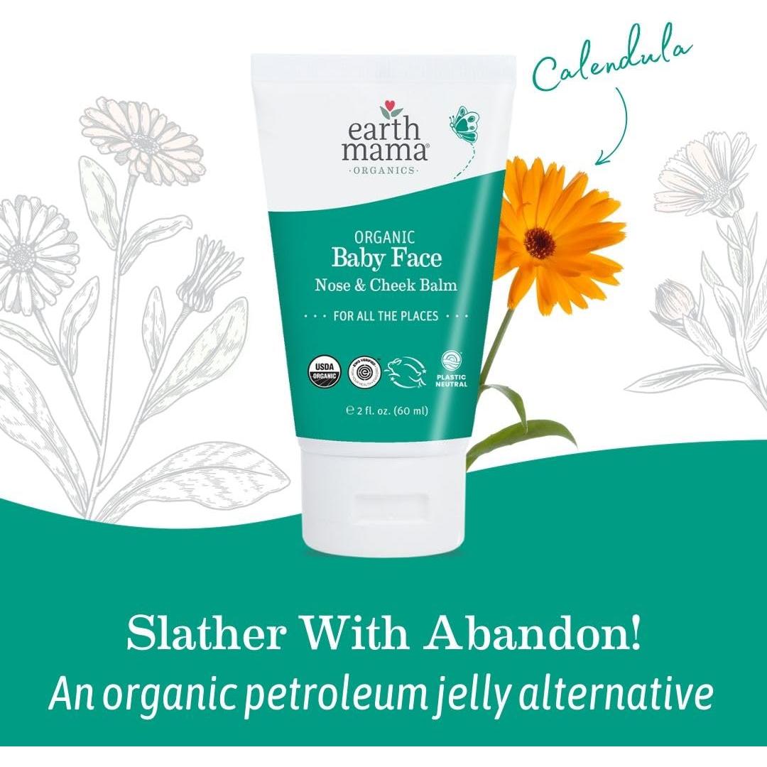 Bálsamo Orgánico para la Cara y Mejillas Earth Mama 59.15 ml 2-Pack