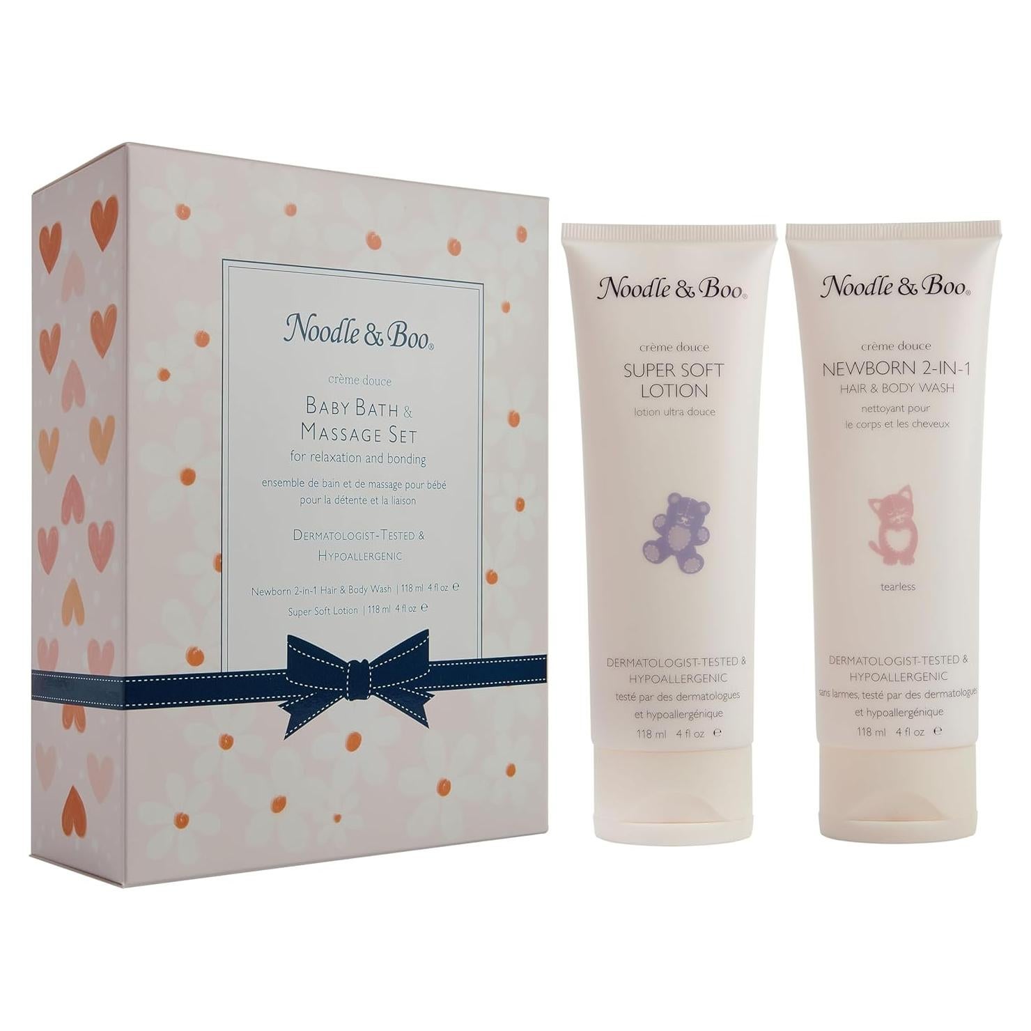 Set de Regalo de Baño y Masaje Noodle & Boo - Jabón 113g y Loción Hipoalergénica