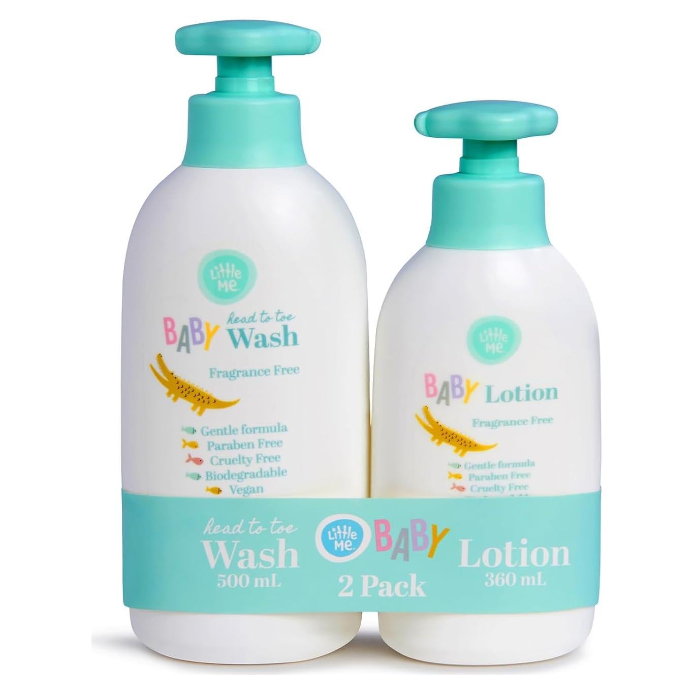 Set 2 Piezas Little Me Lavado y Loción Bebé 500ml 360ml