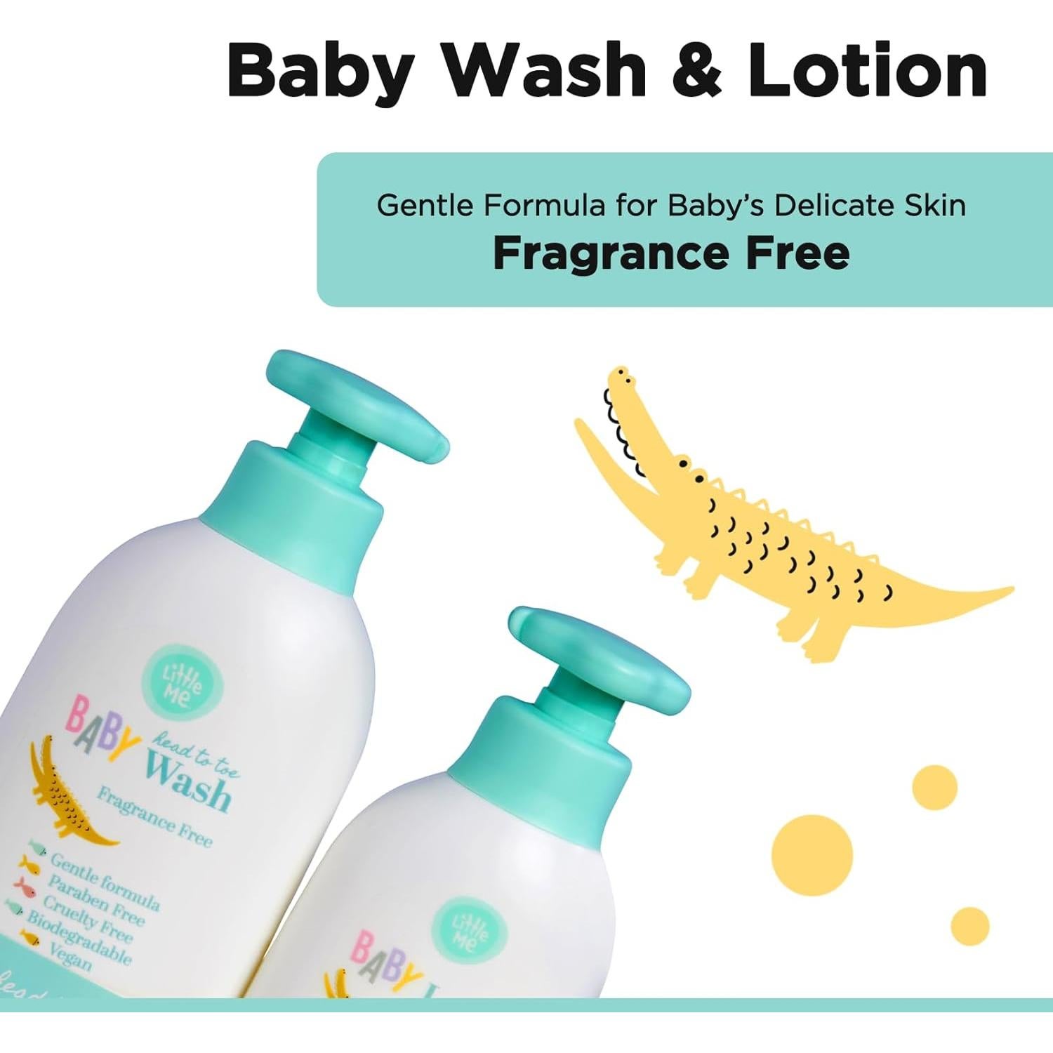 Set 2 Piezas Little Me Lavado y Loción Bebé 500ml 360ml