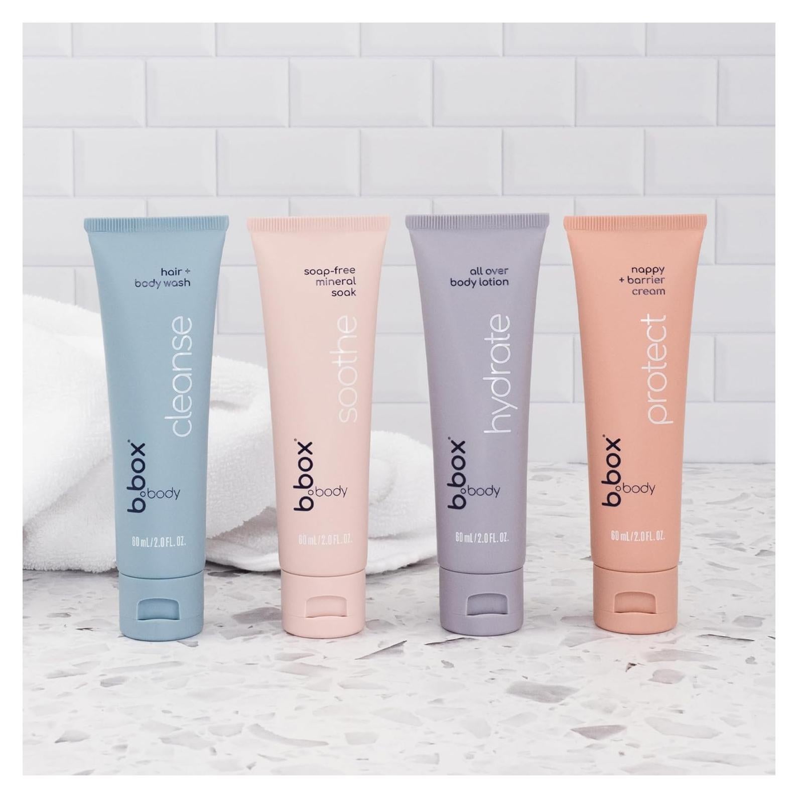 b.box Cuidado de la Piel Minis - Gel, Loción, Remojo y Crema 59ml