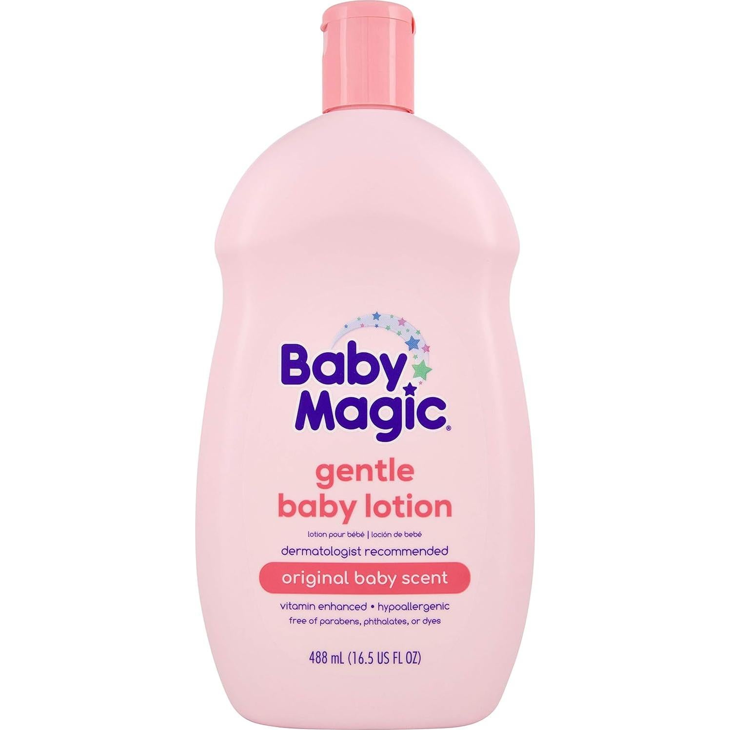 Loción Suave para Bebés Baby Magic 6 x 490 ml | Vitaminas y Aloe
