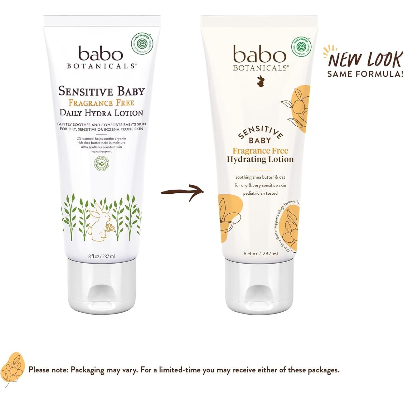 Loción Hidratante Diaria Babo Botanicals 236.6 ml Bebés