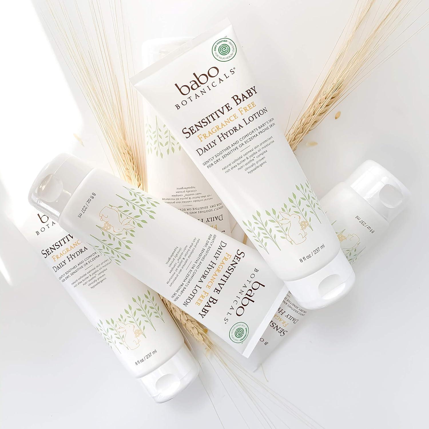 Loción Hidratante Diaria Babo Botanicals 236.6 ml Bebés