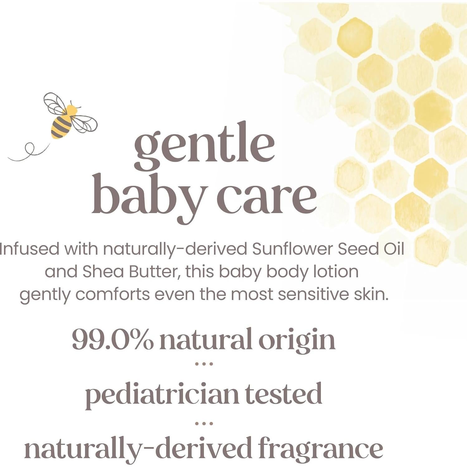 Loción Nutritiva para Bebés Burt's Bees - 3 Tubos de 170 g