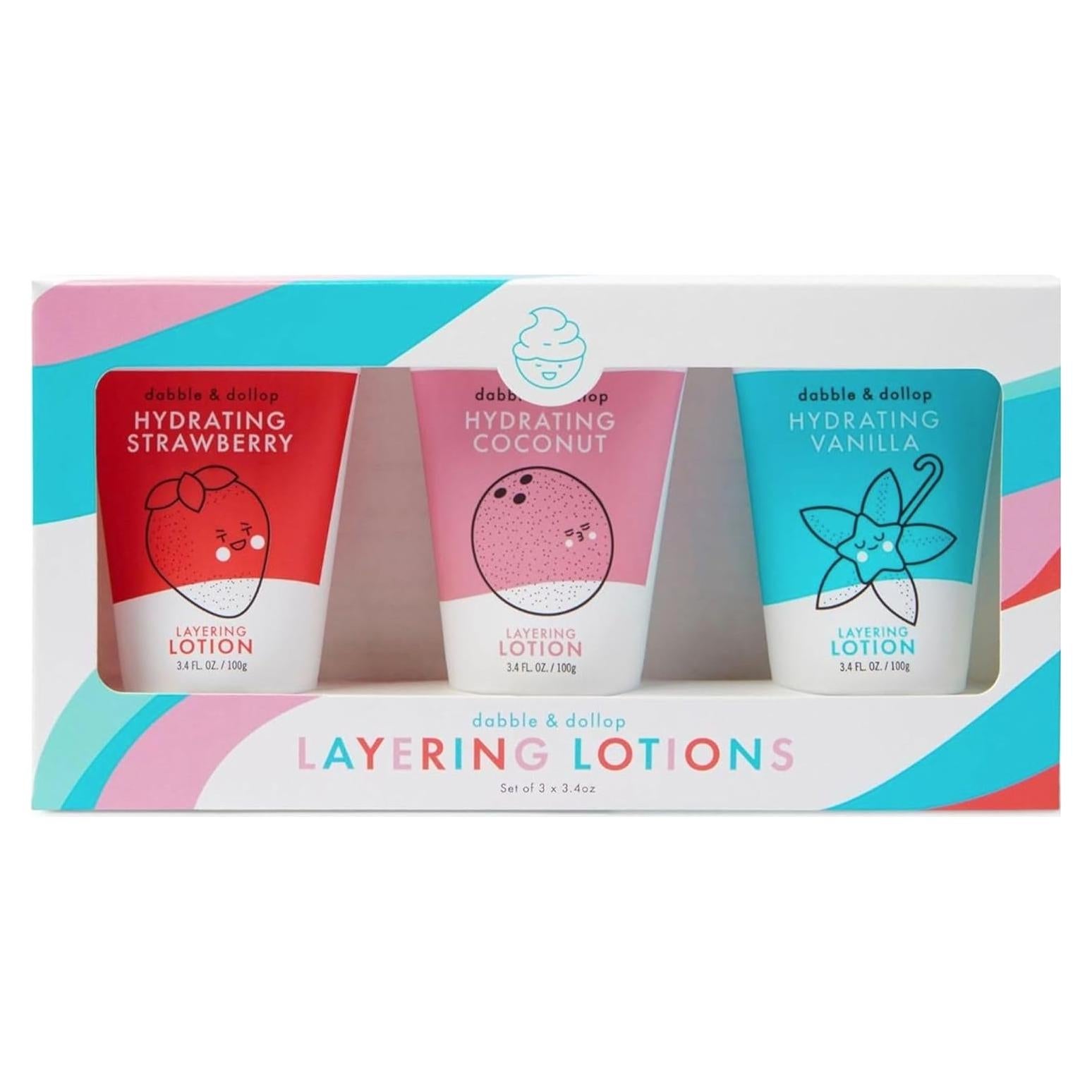 Conjunto de Lociones Hidratantes Dabble & Dollop 3 Piezas