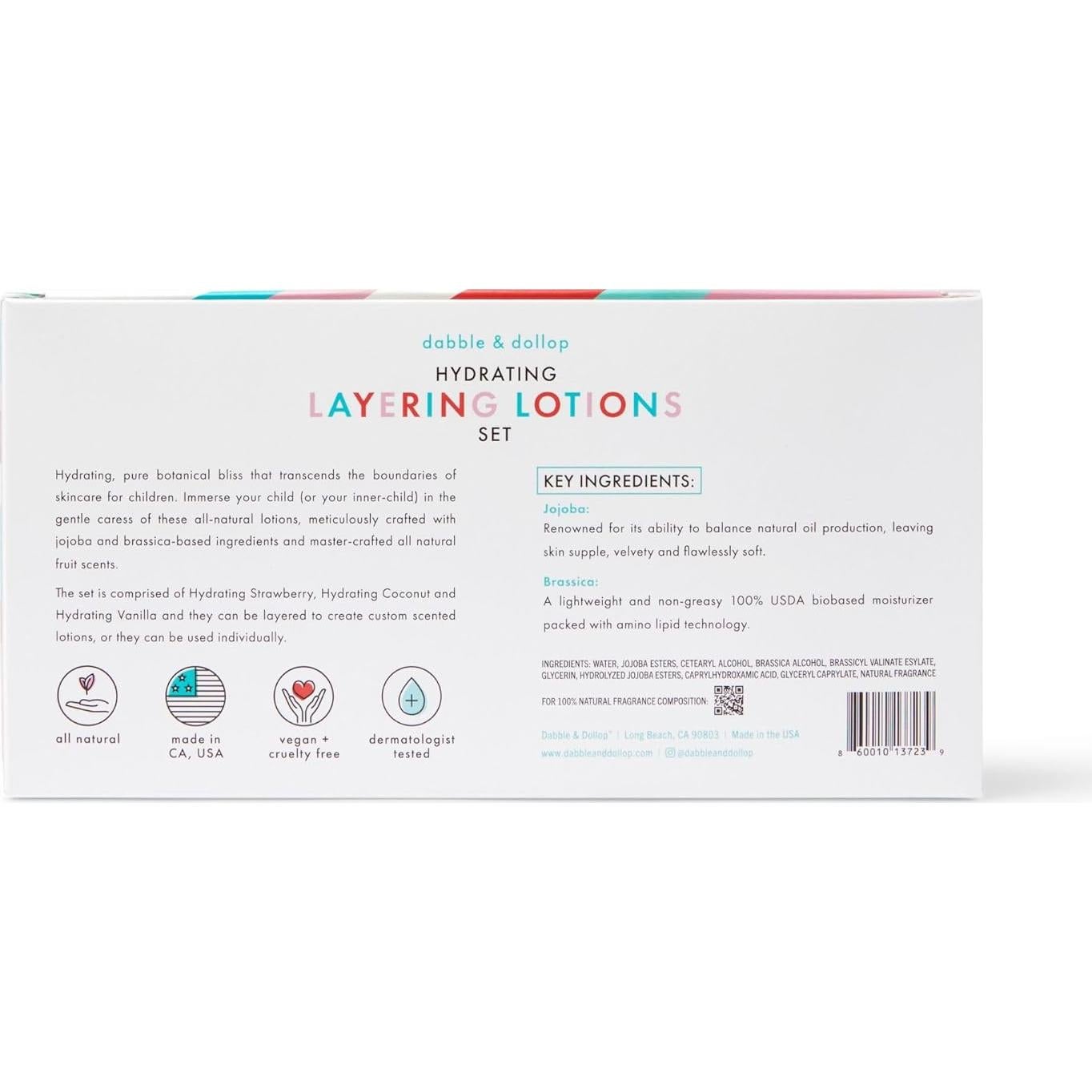 Conjunto de Lociones Hidratantes Dabble & Dollop 3 Piezas