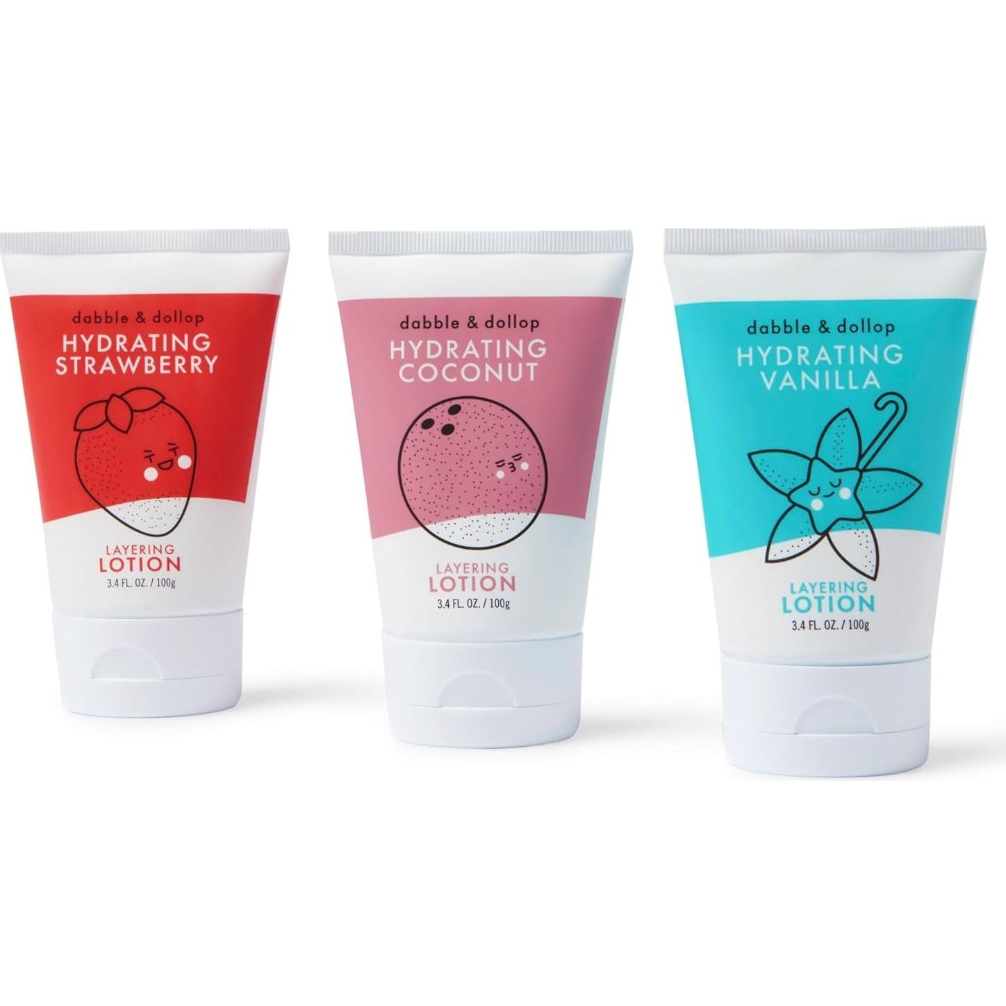 Conjunto de Lociones Hidratantes Dabble & Dollop 3 Piezas