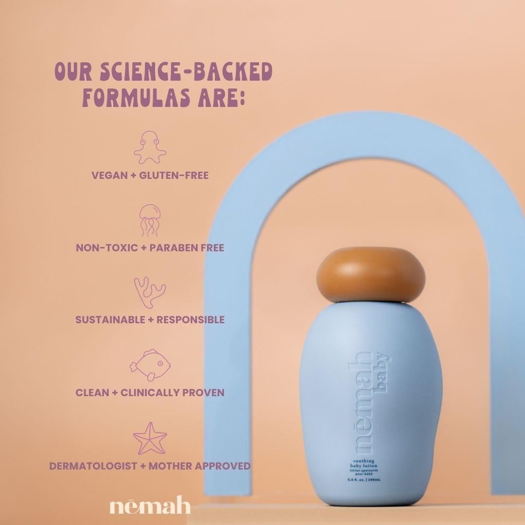 Loción Calmante para Bebés Nemah - 290 ml Orgánica Hipoalergénica