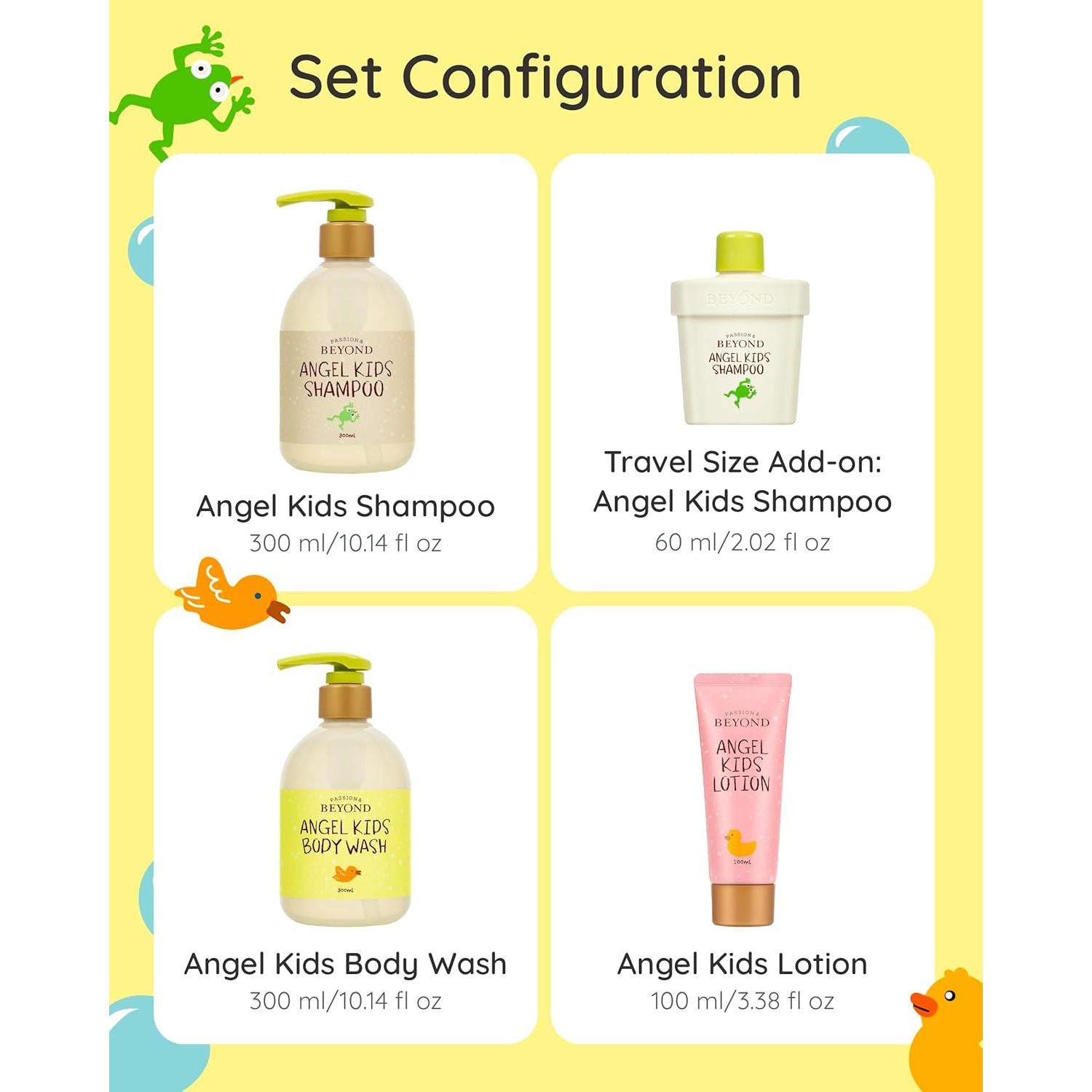 Set de Baño Vegano para Bebé BEYOND Angel Kids 760ml