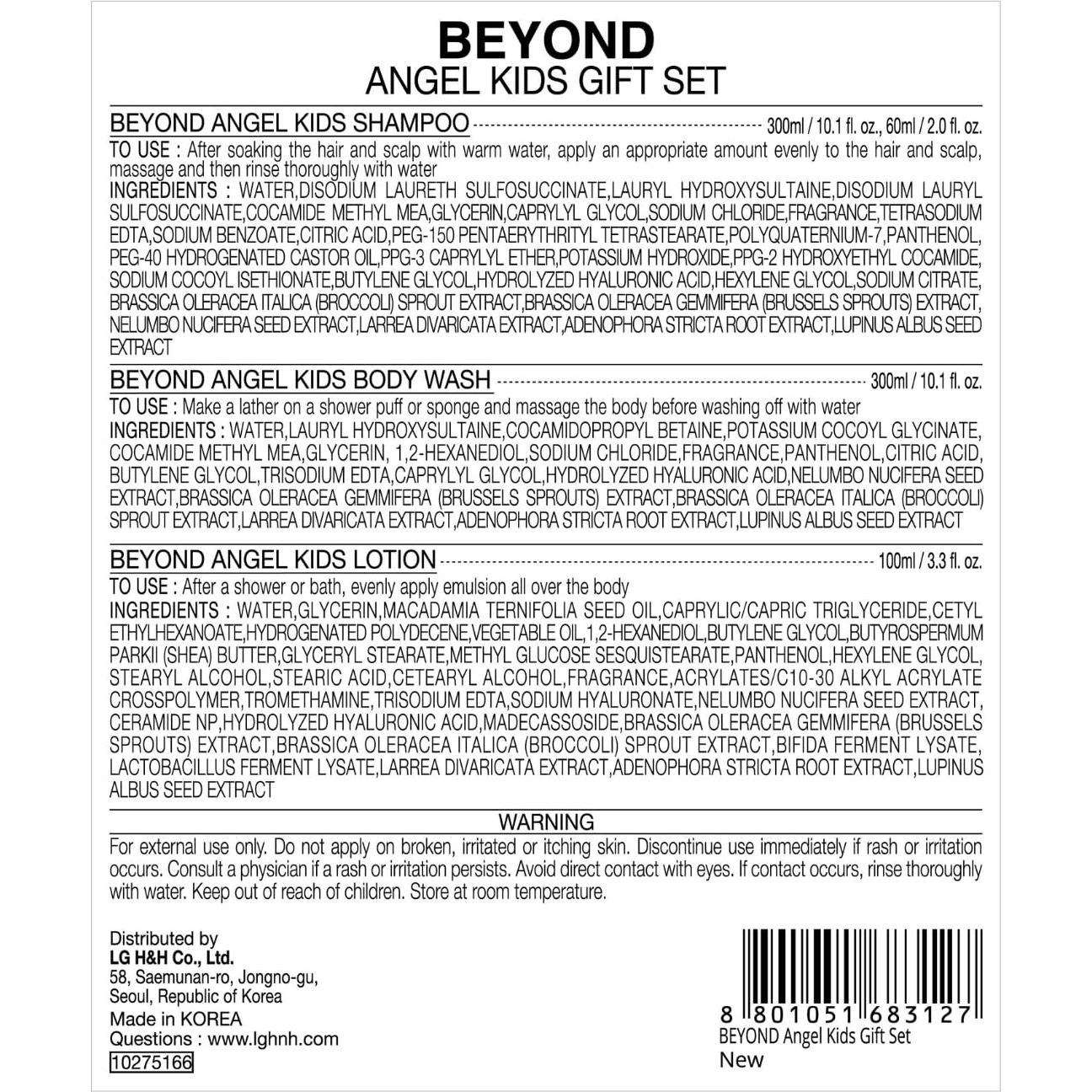 Set de Baño Vegano para Bebé BEYOND Angel Kids 760ml