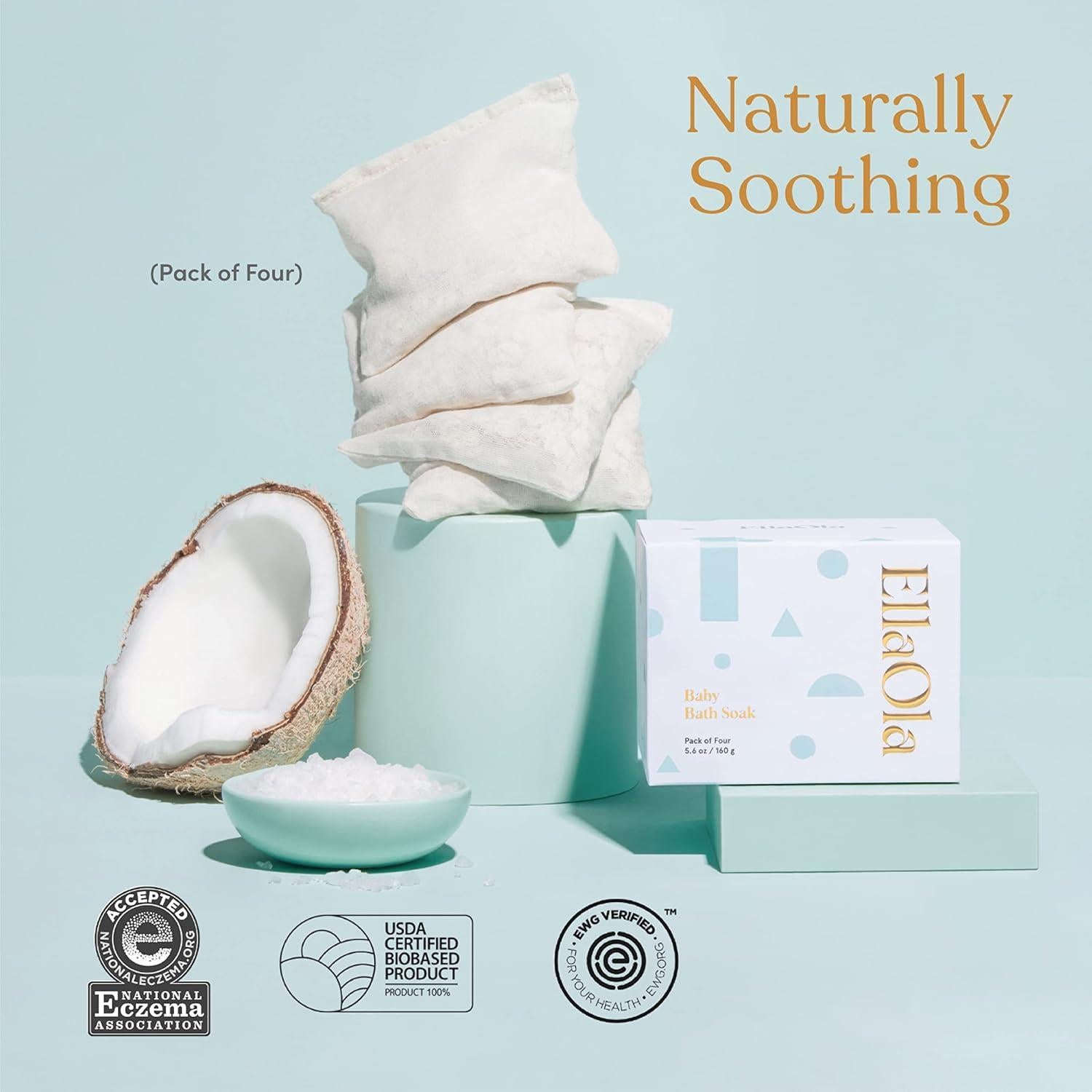 Infusión de Baño de Avena Orgánica EllaOla - 4 Paquetes