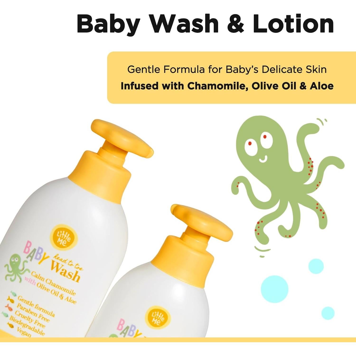 Set de Cuidado para Bebé Little Me Manzanilla 500ml & 360ml