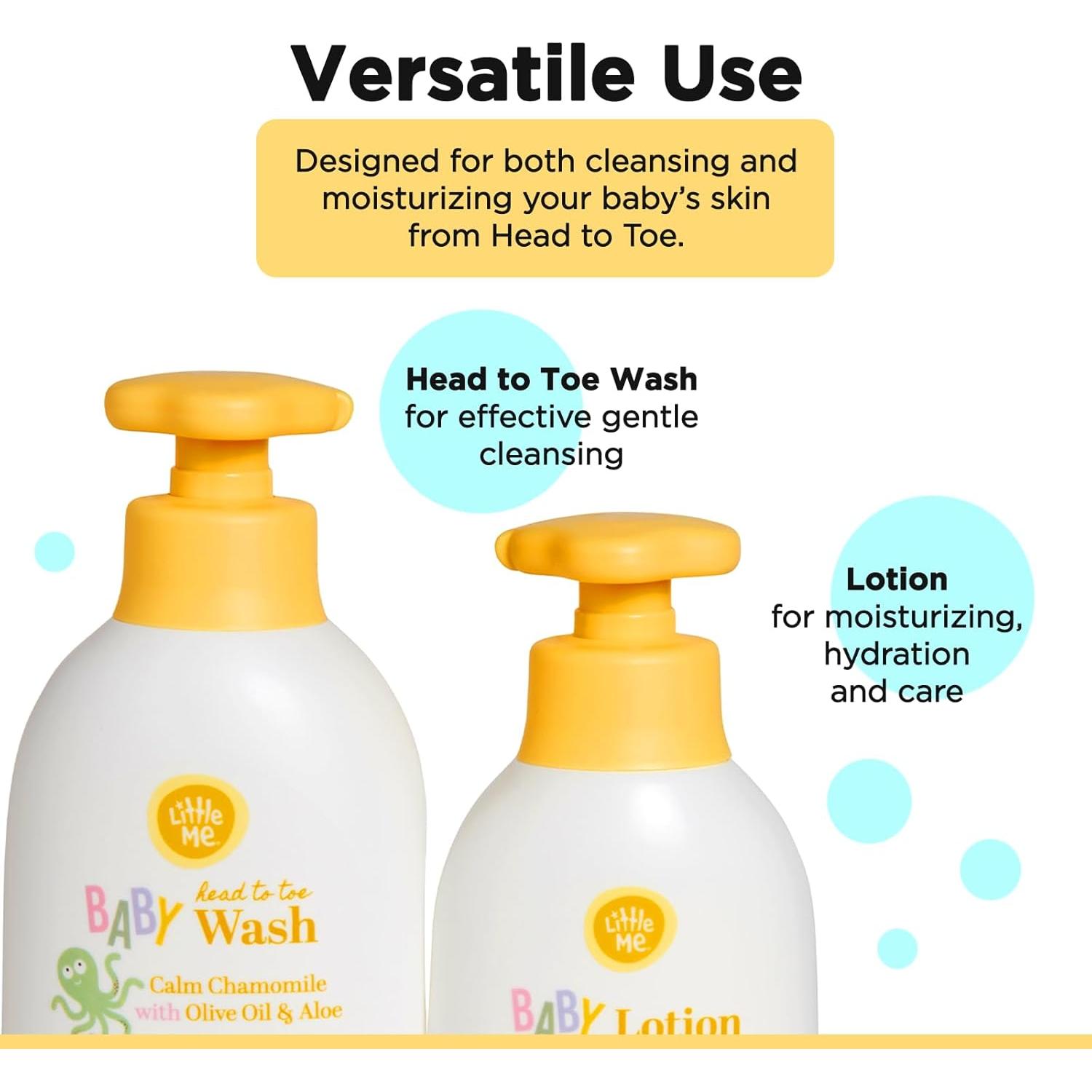 Set de Cuidado para Bebé Little Me Manzanilla 500ml & 360ml