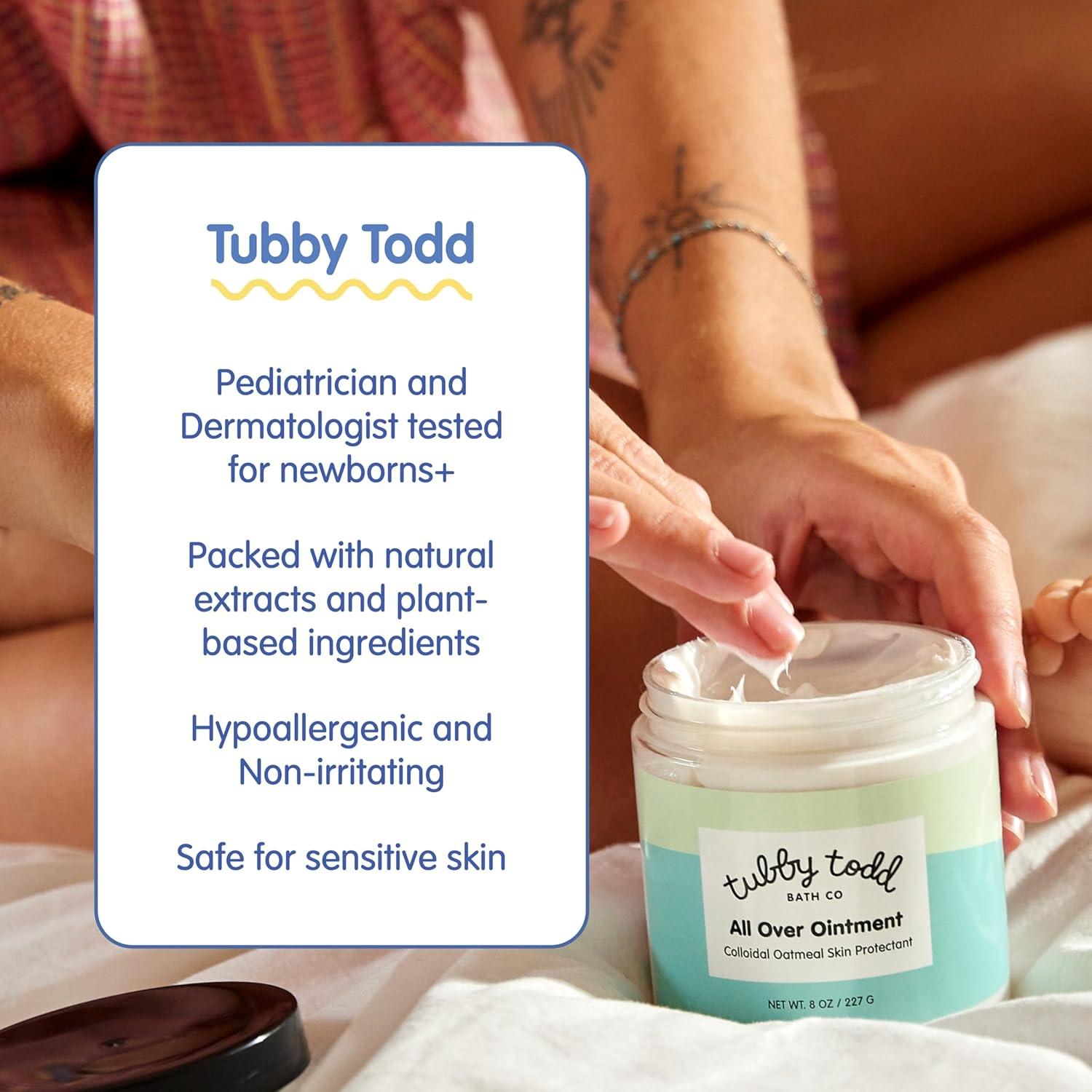 Set de Regalo Tubby Todd para Baño de Bebé - Jabón 240ml, Ungüento 100ml