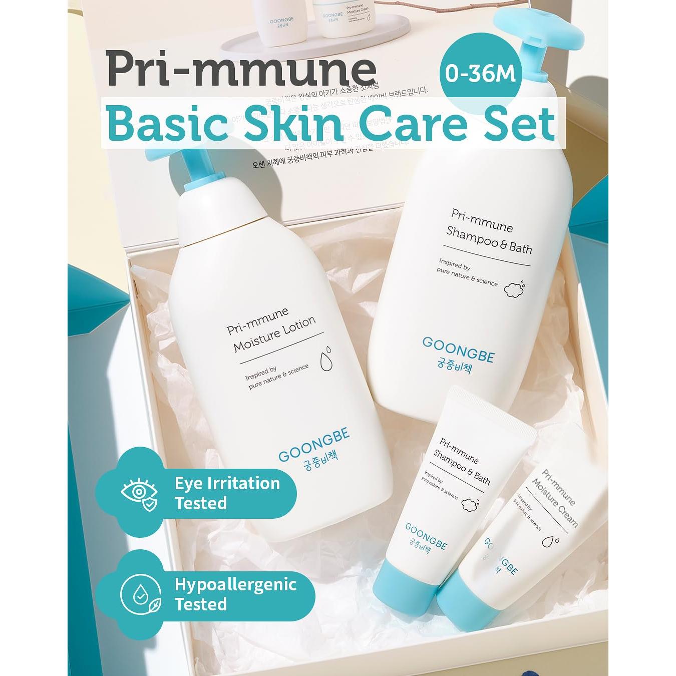 Set de Cuidado de la Piel para Bebé Pri-mmune - 4 Artículos
