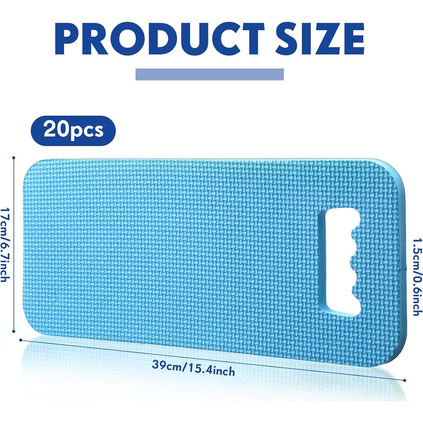 Riakrum Almohadillas de Jardín 20 Pcs Espuma Impermeable 39x17cm