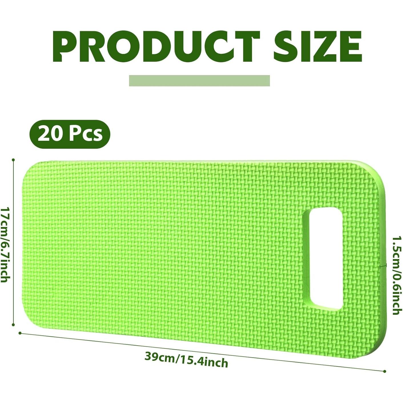 Riakrum Almohadillas de Jardín 20 Pcs Espuma Impermeable 39x17cm