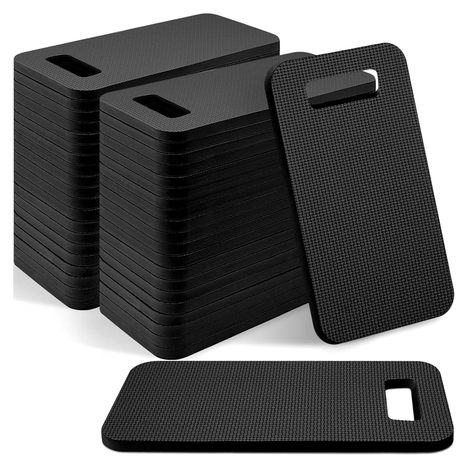 Riakrum Almohadillas para Arrodillarse 40 Pcs 39x17cm Negro