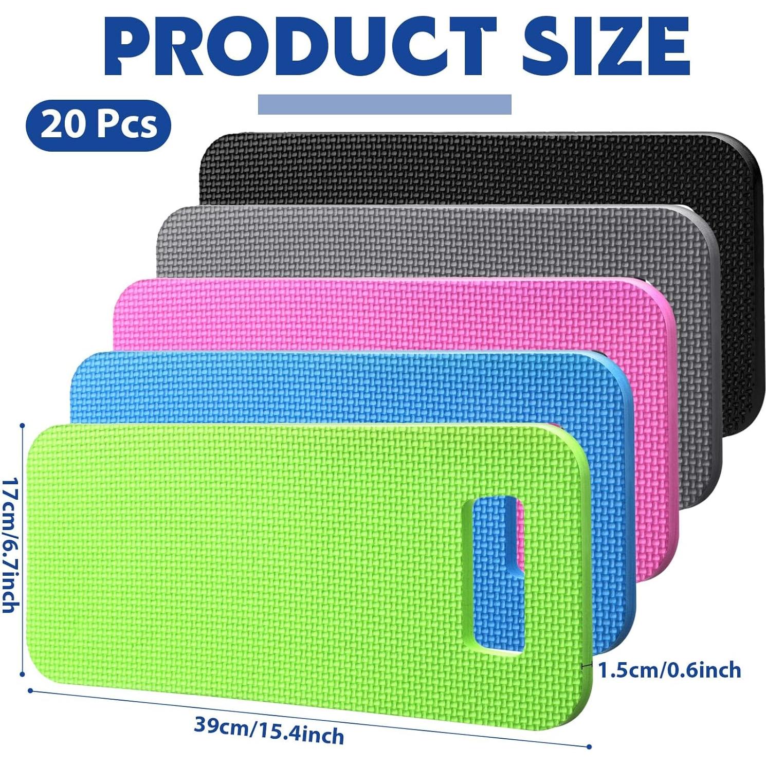 20 Almohadillas de Rodillas de Jardín Riakrum 39x17cm Impermeables