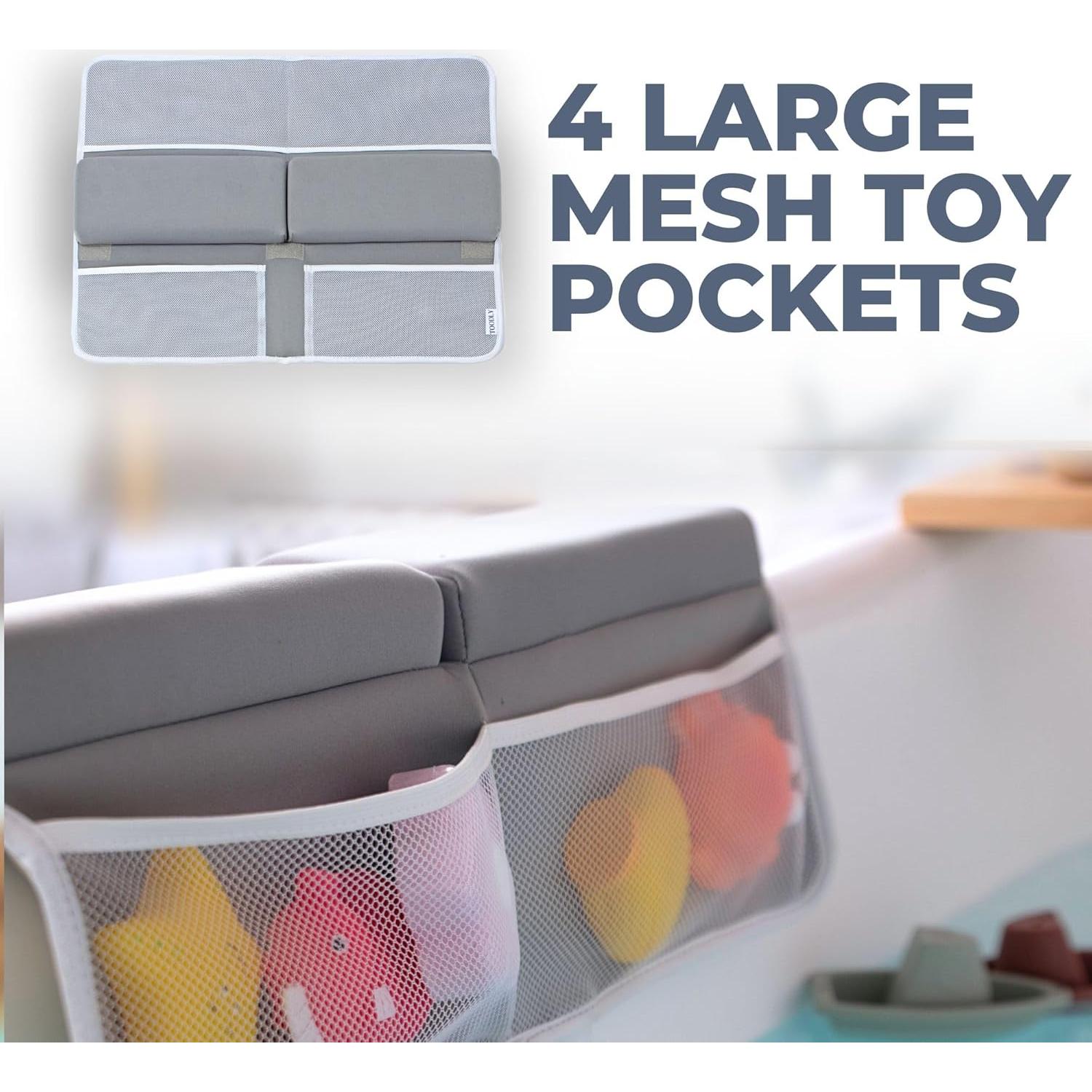 Conjunto Almohadilla Baño y Cesta Pañales Toodly Gris y Taupe