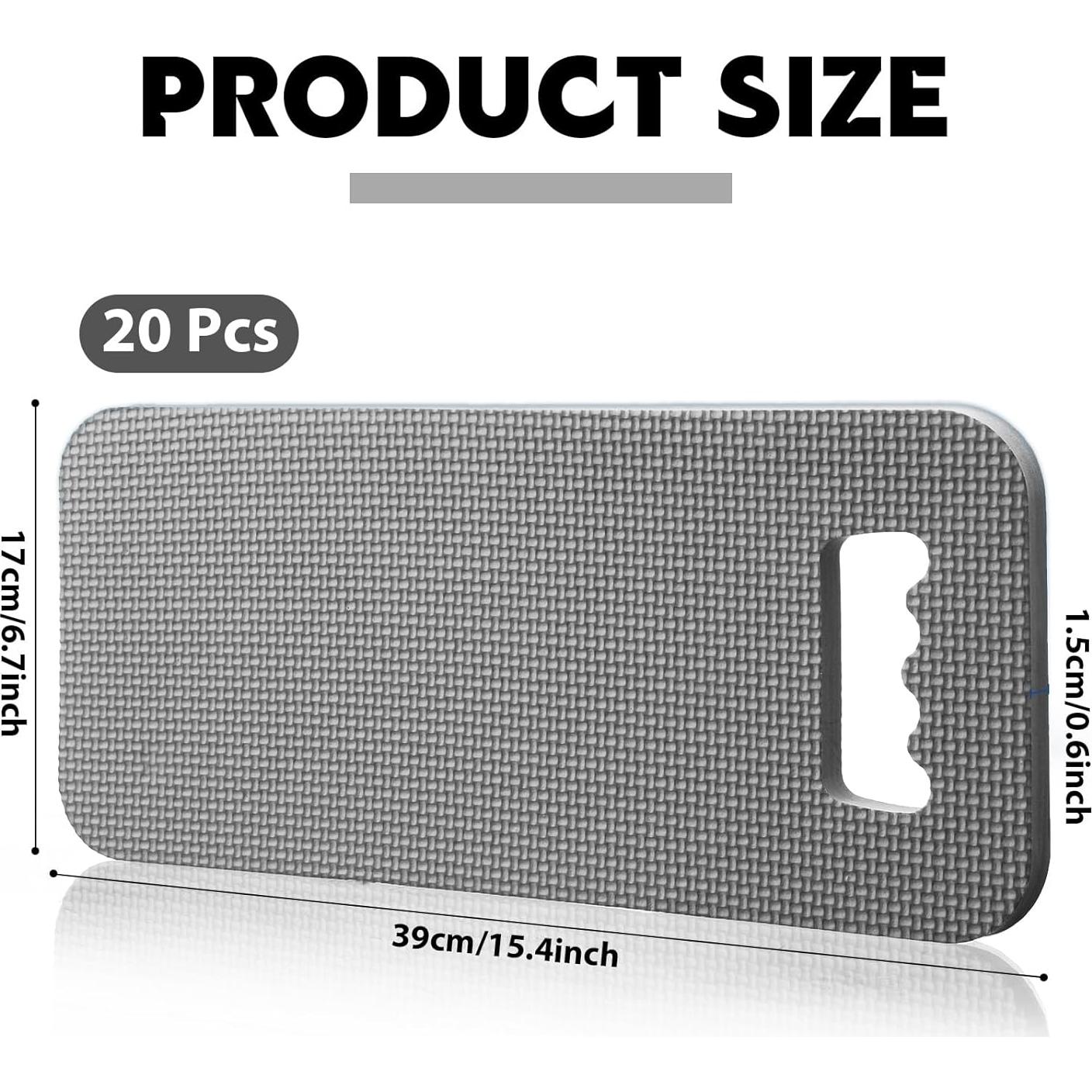 Riakrum Almohadillas de Jardín 20 Pcs Espuma Impermeable 39x17 cm