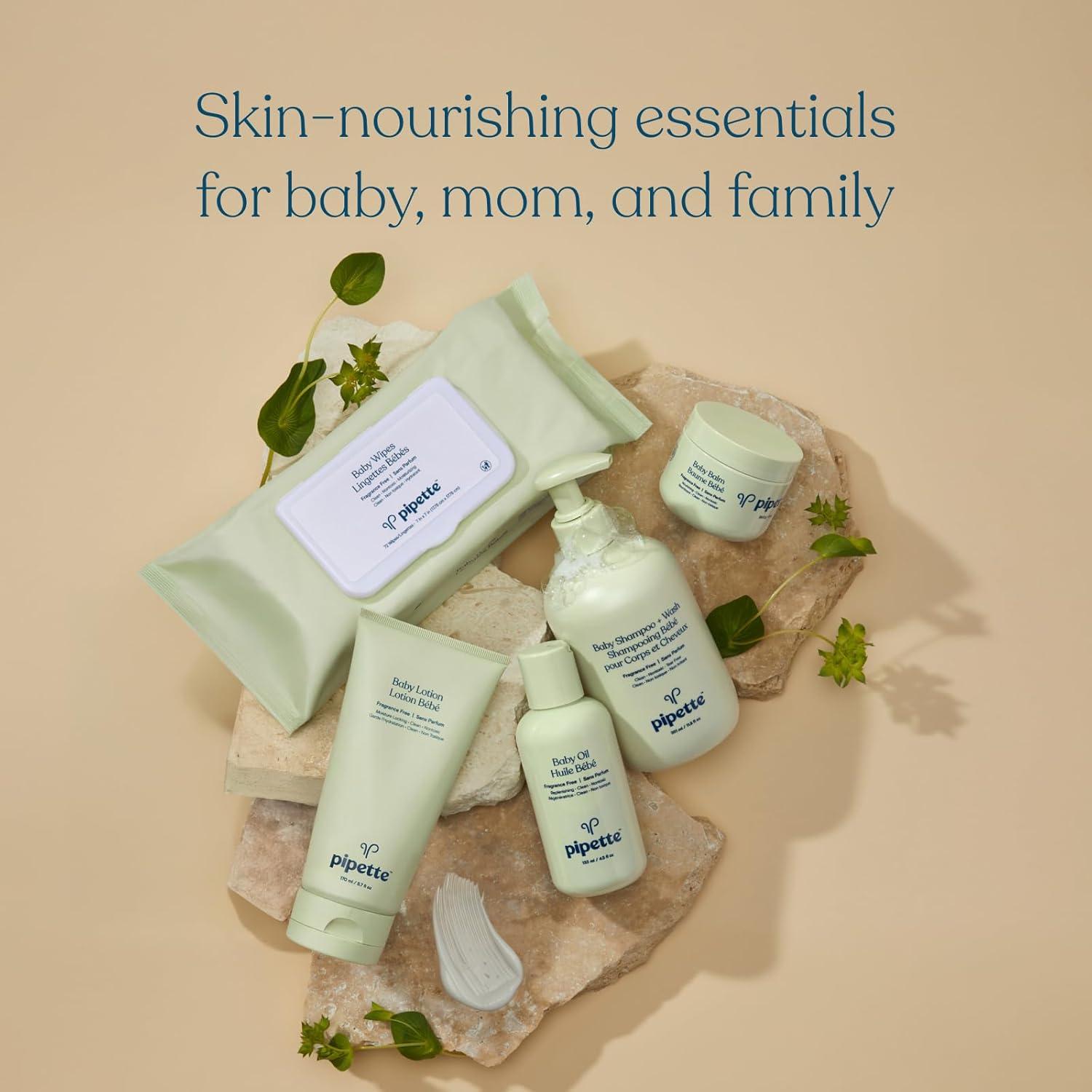 Loción para Bebés Pipette 168.5 ml Vainilla y Ylang Ylang