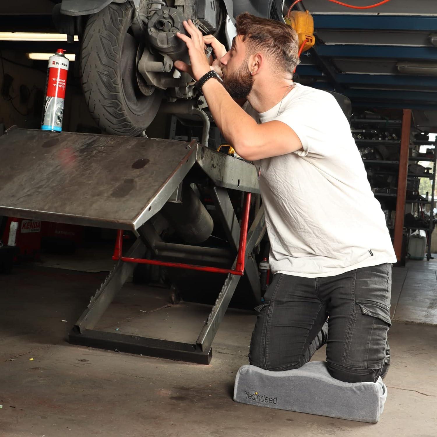 Almohadilla de Rodillas Espuma de Memoria SHINY-V 10.9 cm Gris