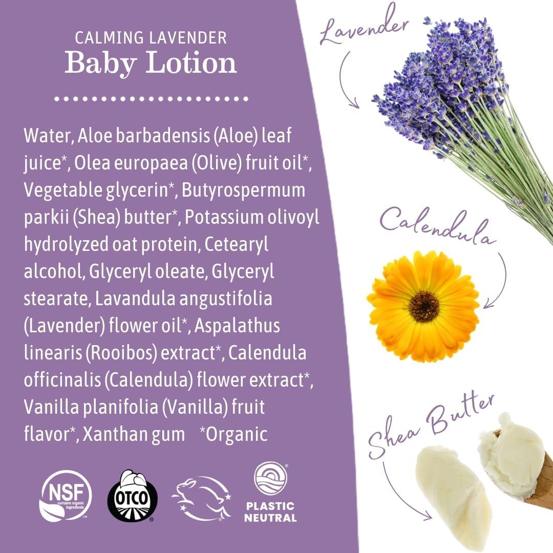 Loción Calmante para Bebés de Lavanda Earth Mama 236 ml