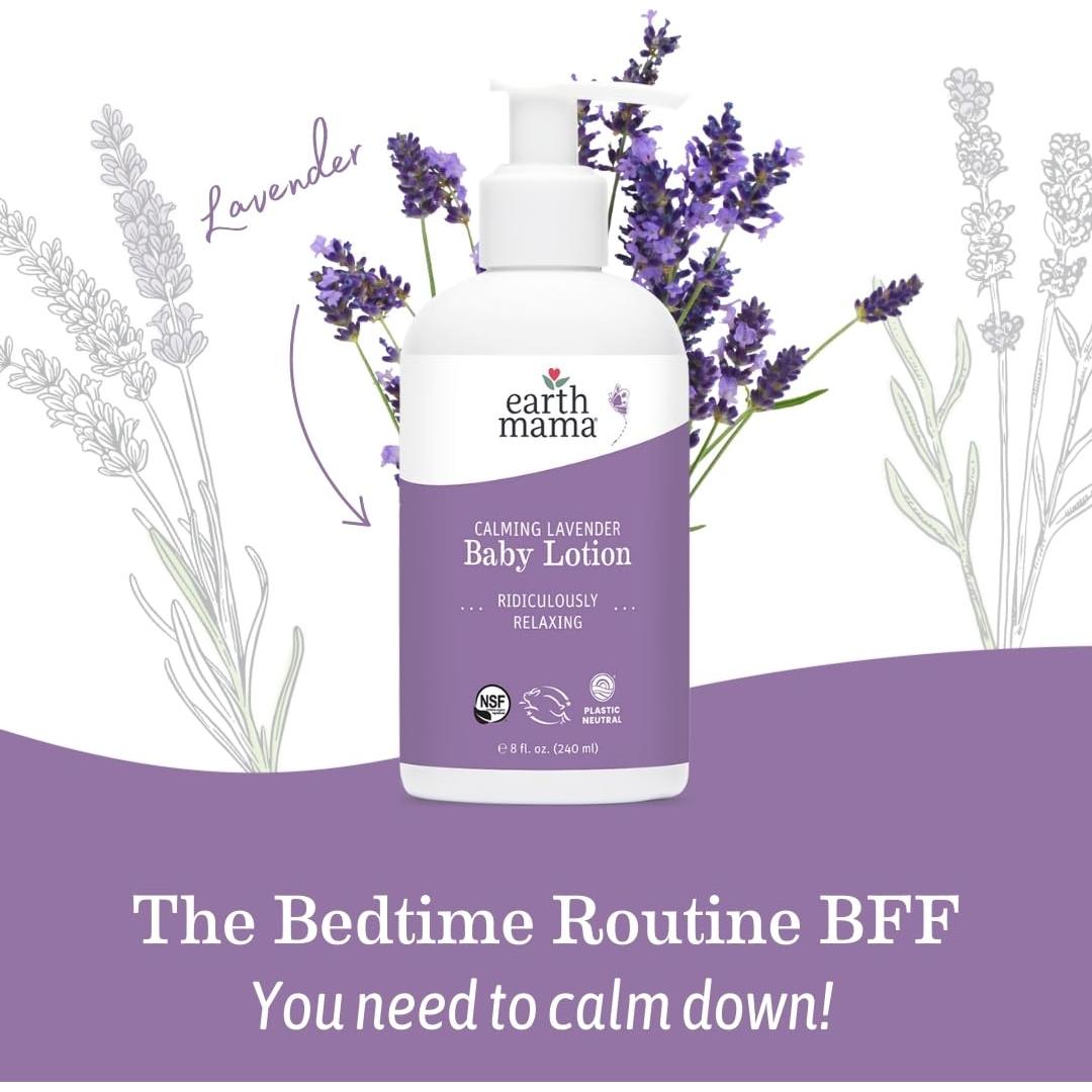 Loción Calmante para Bebés de Lavanda Earth Mama 236 ml