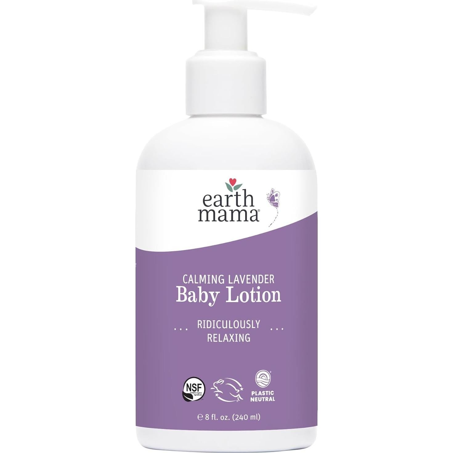 Loción Calmante para Bebés de Lavanda Earth Mama 236 ml