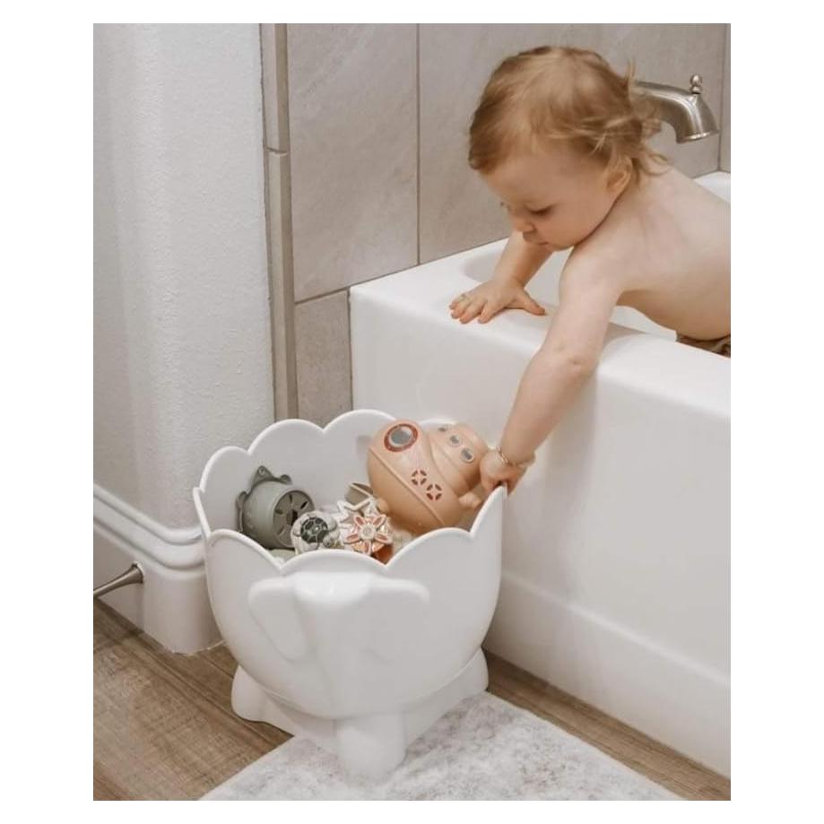 Soporte de Juguetes de Baño Elefante Tippibath 2 Piezas
