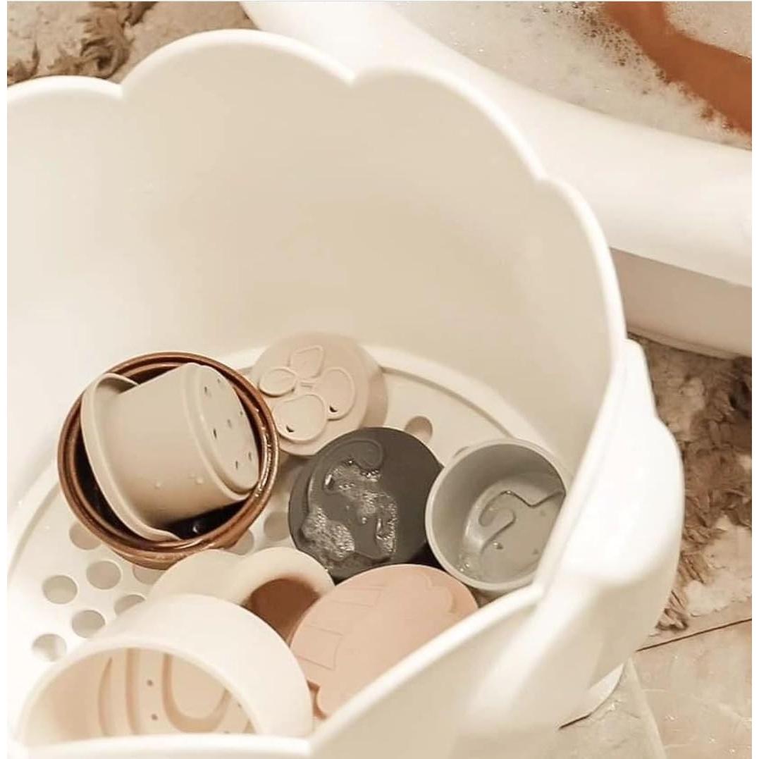 Soporte de Juguetes de Baño Elefante Tippibath 2 Piezas