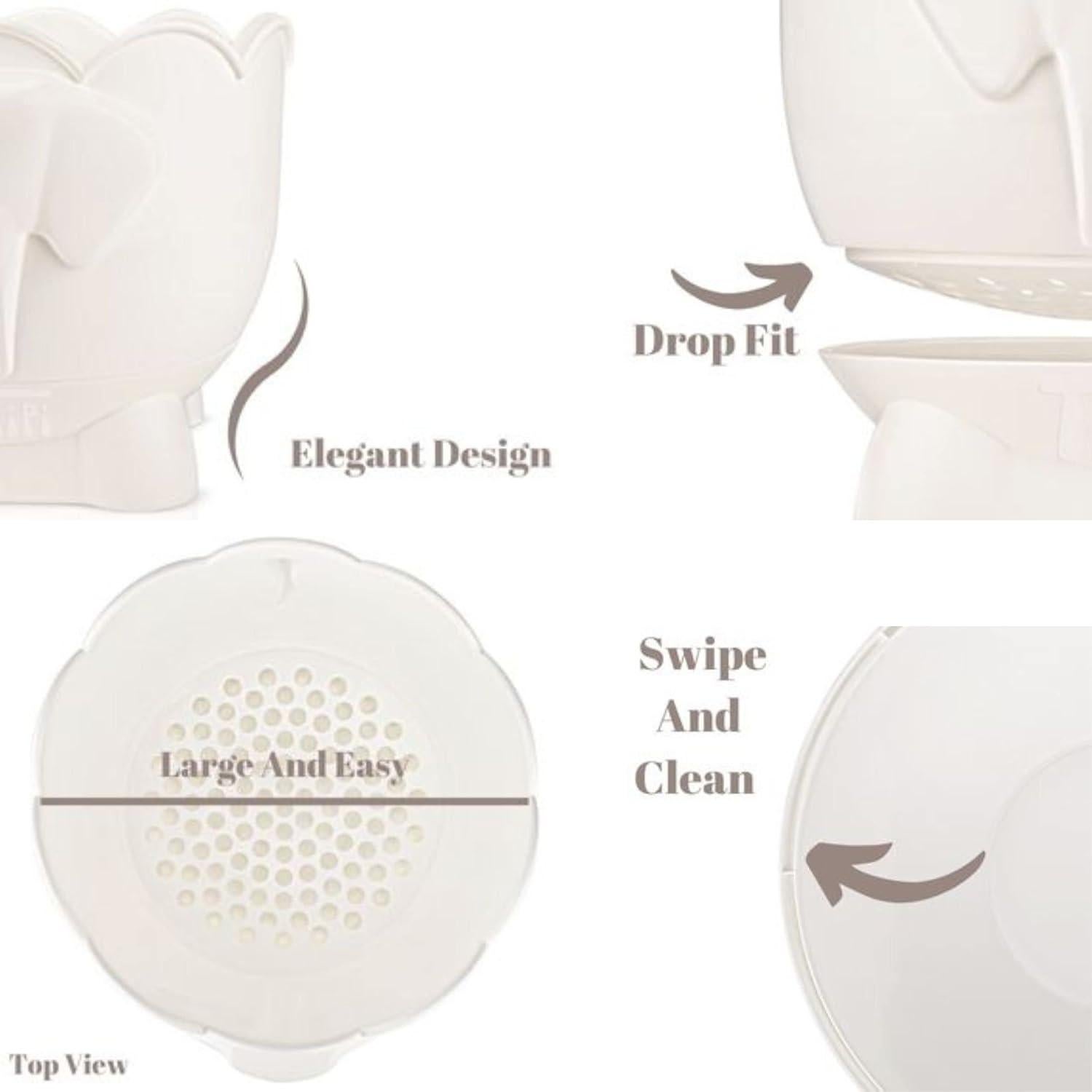 Soporte de Juguetes de Baño Elefante Tippibath 2 Piezas